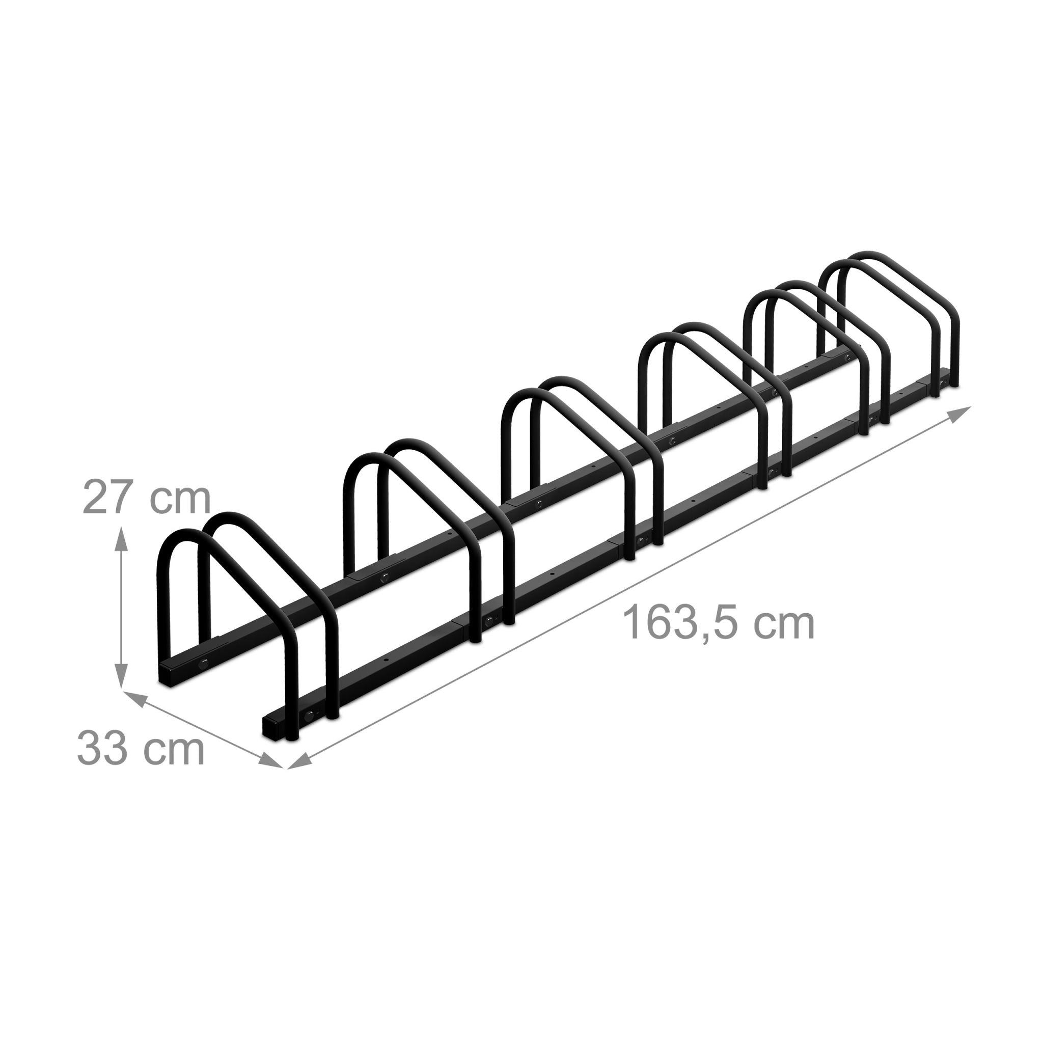 Fahrradständer für 6 Fahrräder Anthrazit von Relaxdays