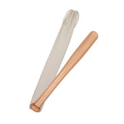 Kleiner Baseballschläger Holz mit Beutel Beige-Hellbraun von Relaxdays