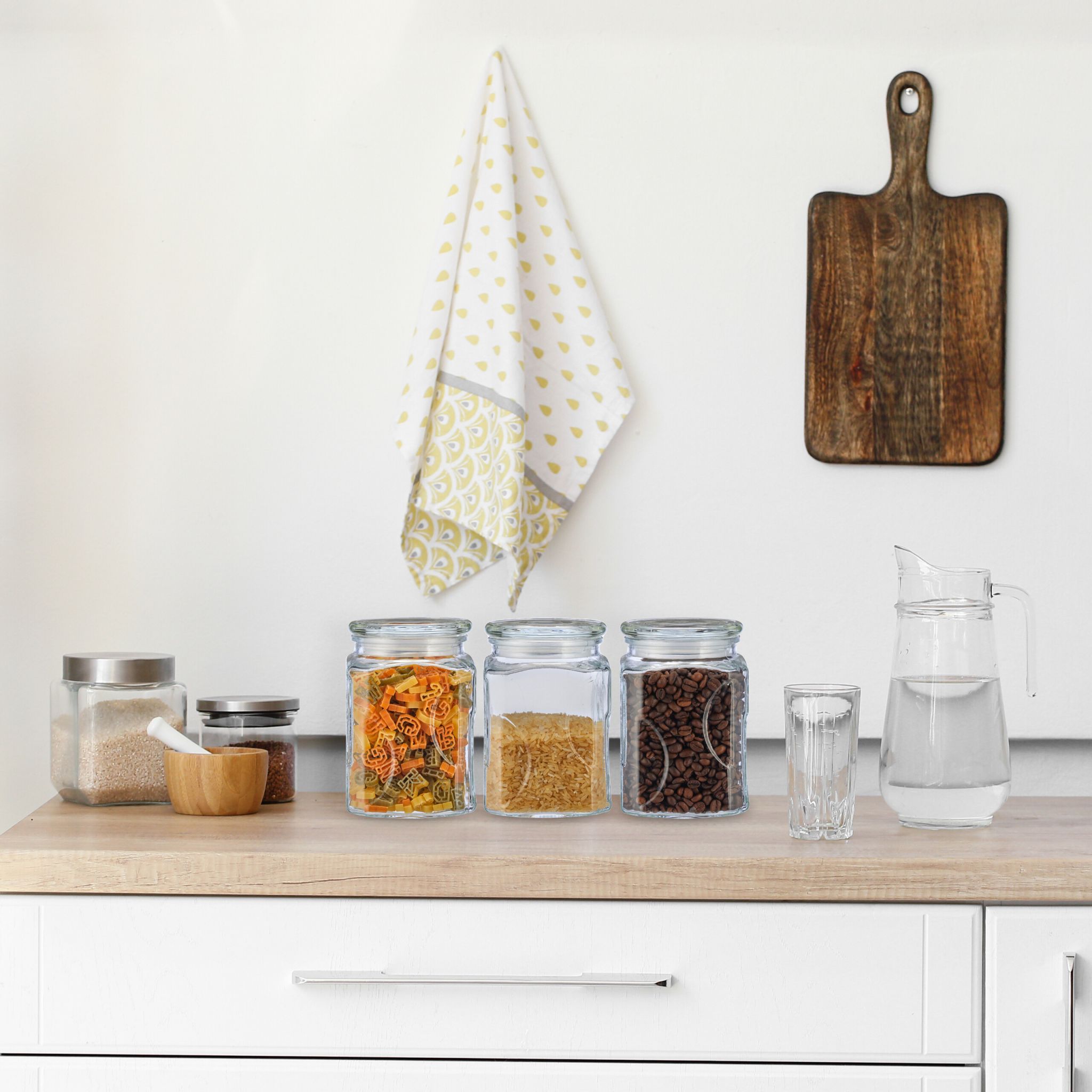 Vorratsgläser mit Deckel 750ml 8er-Set Transparent