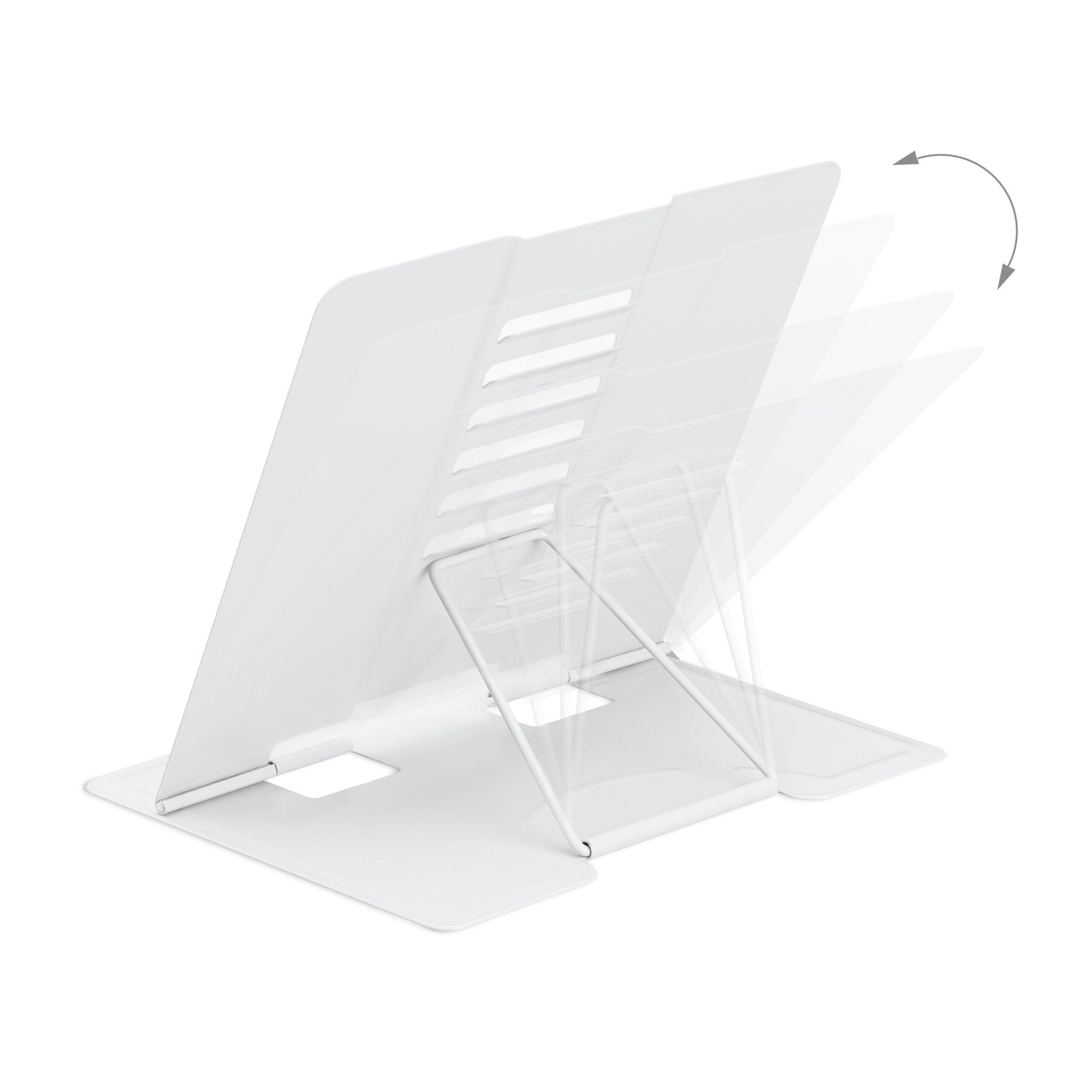 Buchständer 2er-Set höhenverstellbar Weiss von Relaxdays