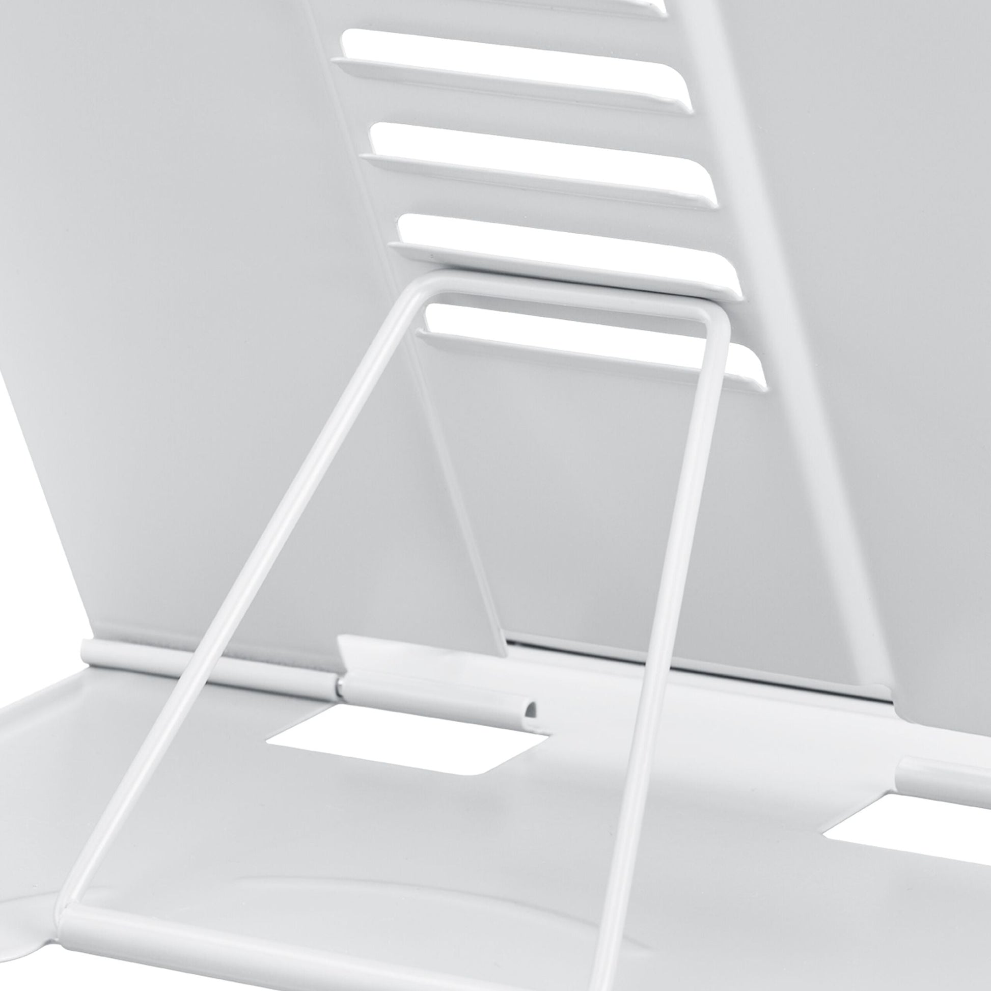 Buchständer 2er-Set höhenverstellbar Weiss von Relaxdays