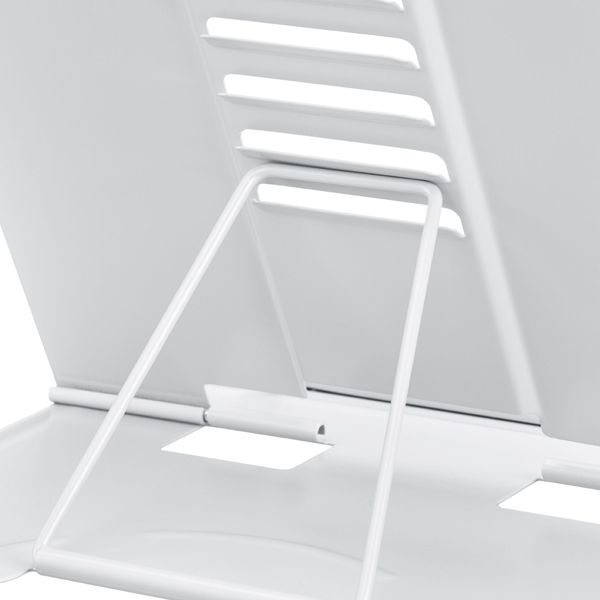Buchständer 2er-Set höhenverstellbar Weiss von Relaxdays