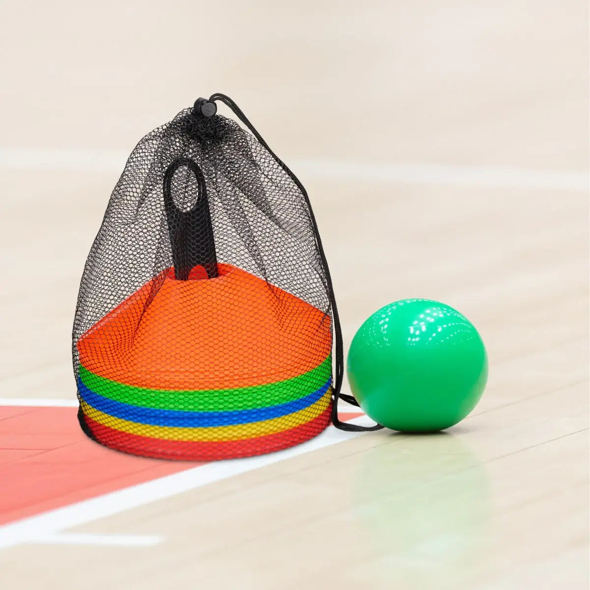 Markierungshütchen Fussball 50er Set Trainingshütchen Bunt von Relaxdays