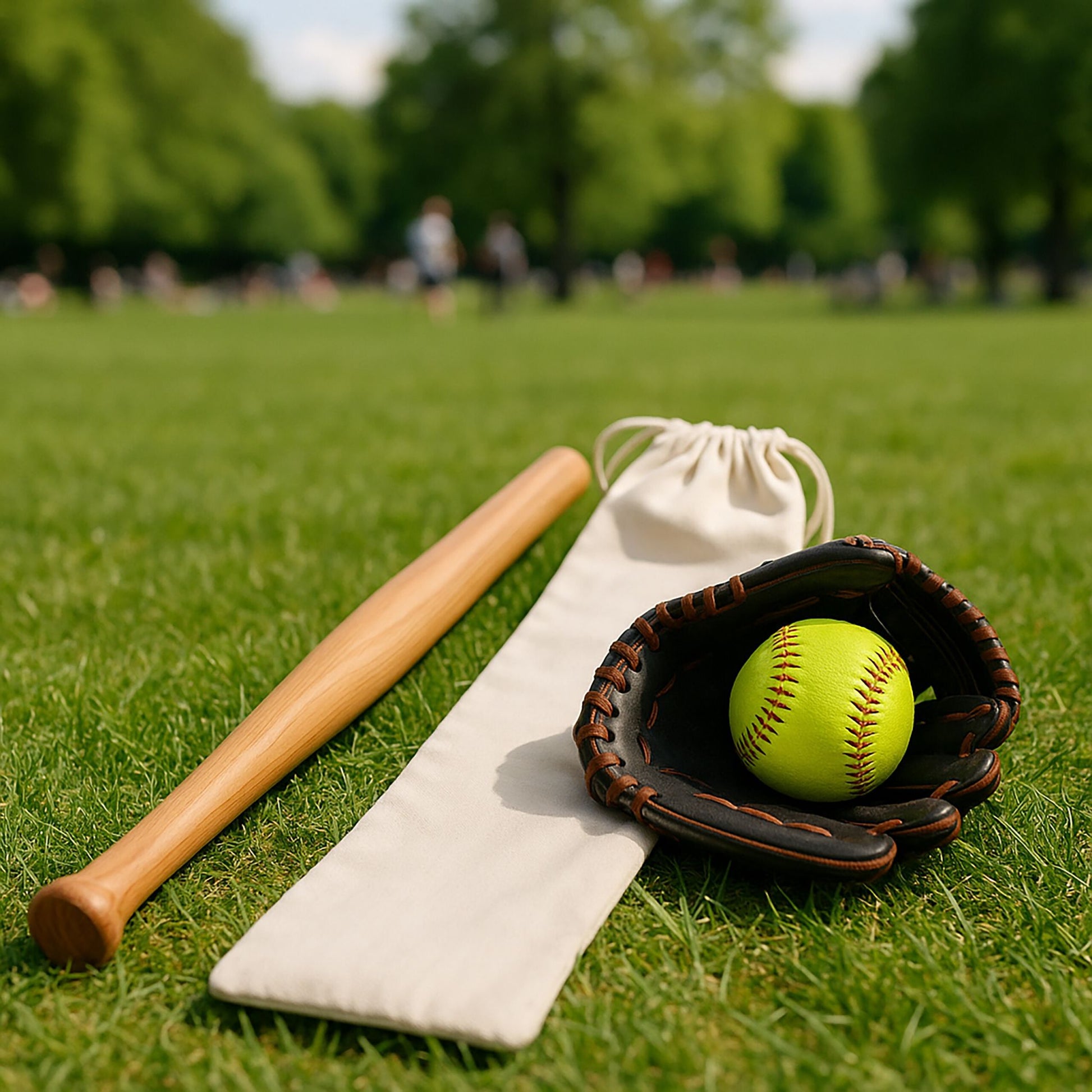 Baseballschläger Holz 34 Hellbraun von Relaxdays
