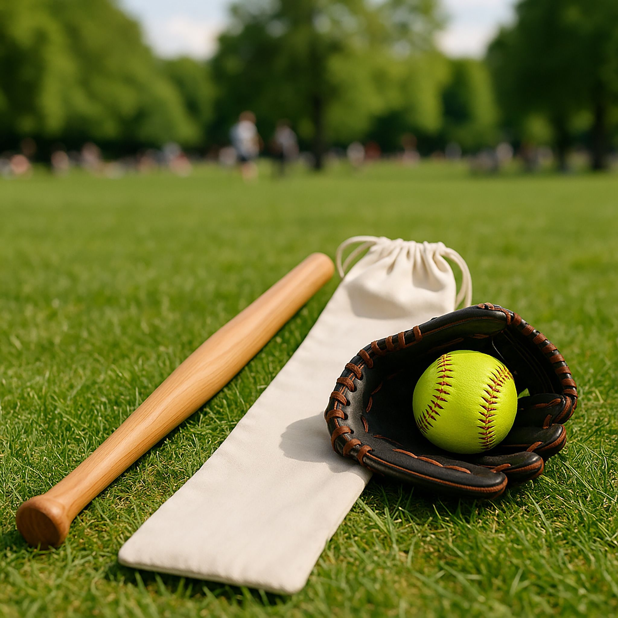 Baseballschläger Holz 34 Hellbraun von Relaxdays