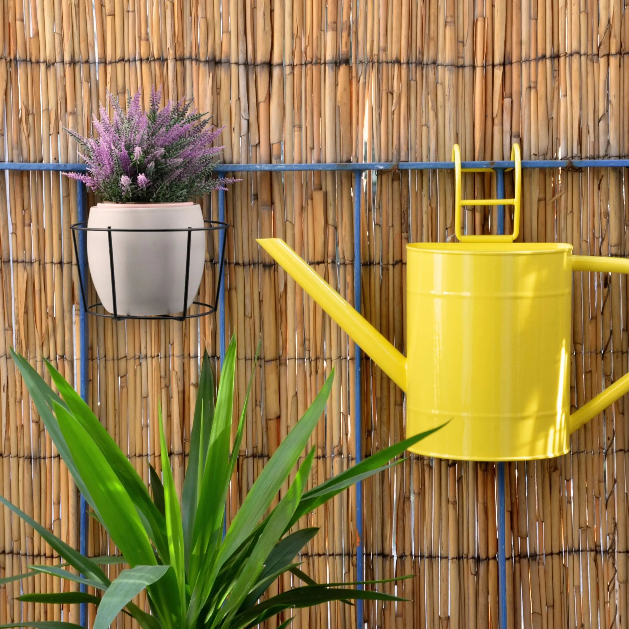 4er-Set Blumentopf Halter für den Balkon Schwarz von Relaxdays