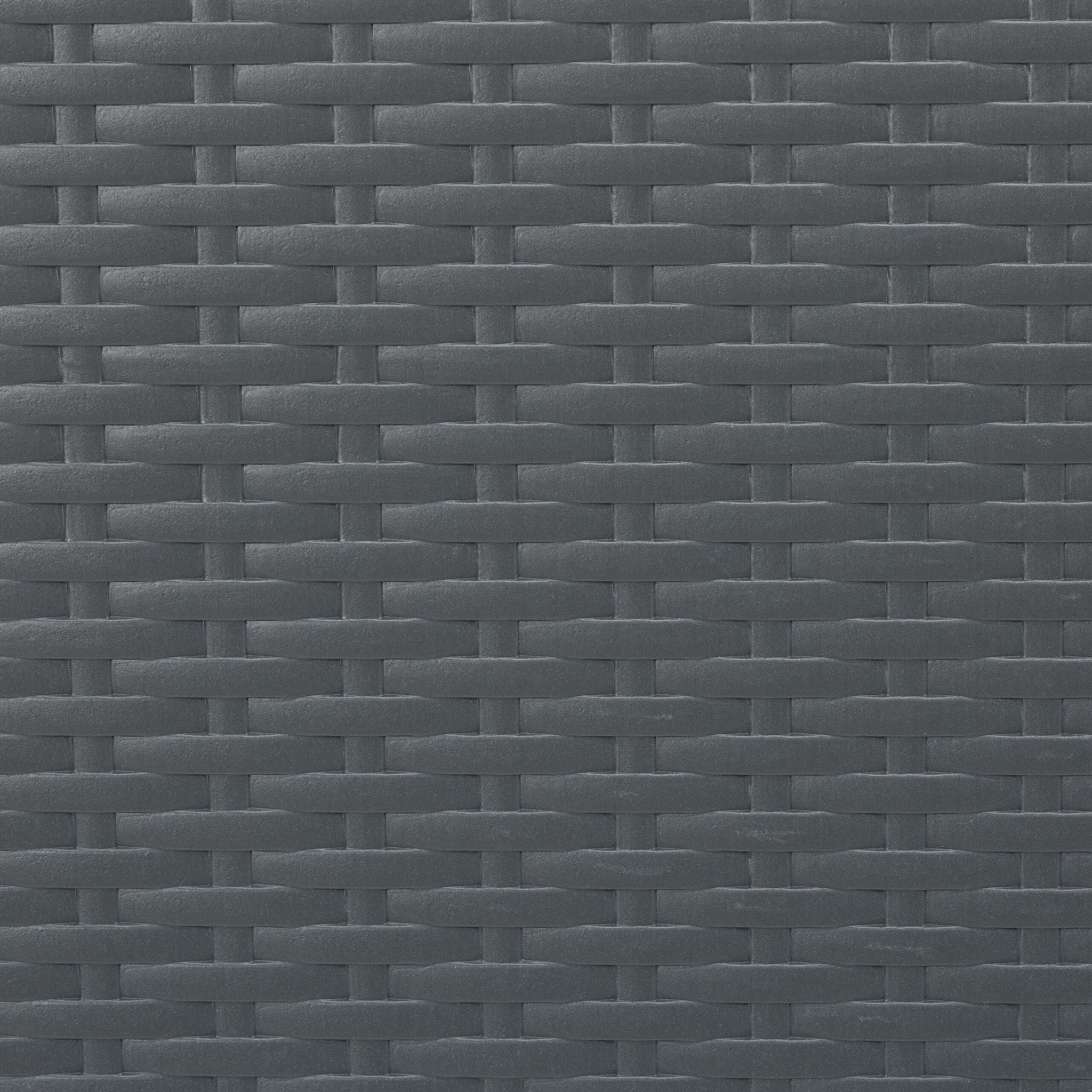 Klappbarer Gartentisch in Rattanoptik Schwarz-Grau von Relaxdays