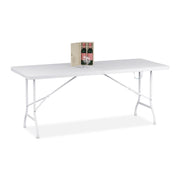 Gartentisch klappbar Weiss-Schwarz von Relaxdays
