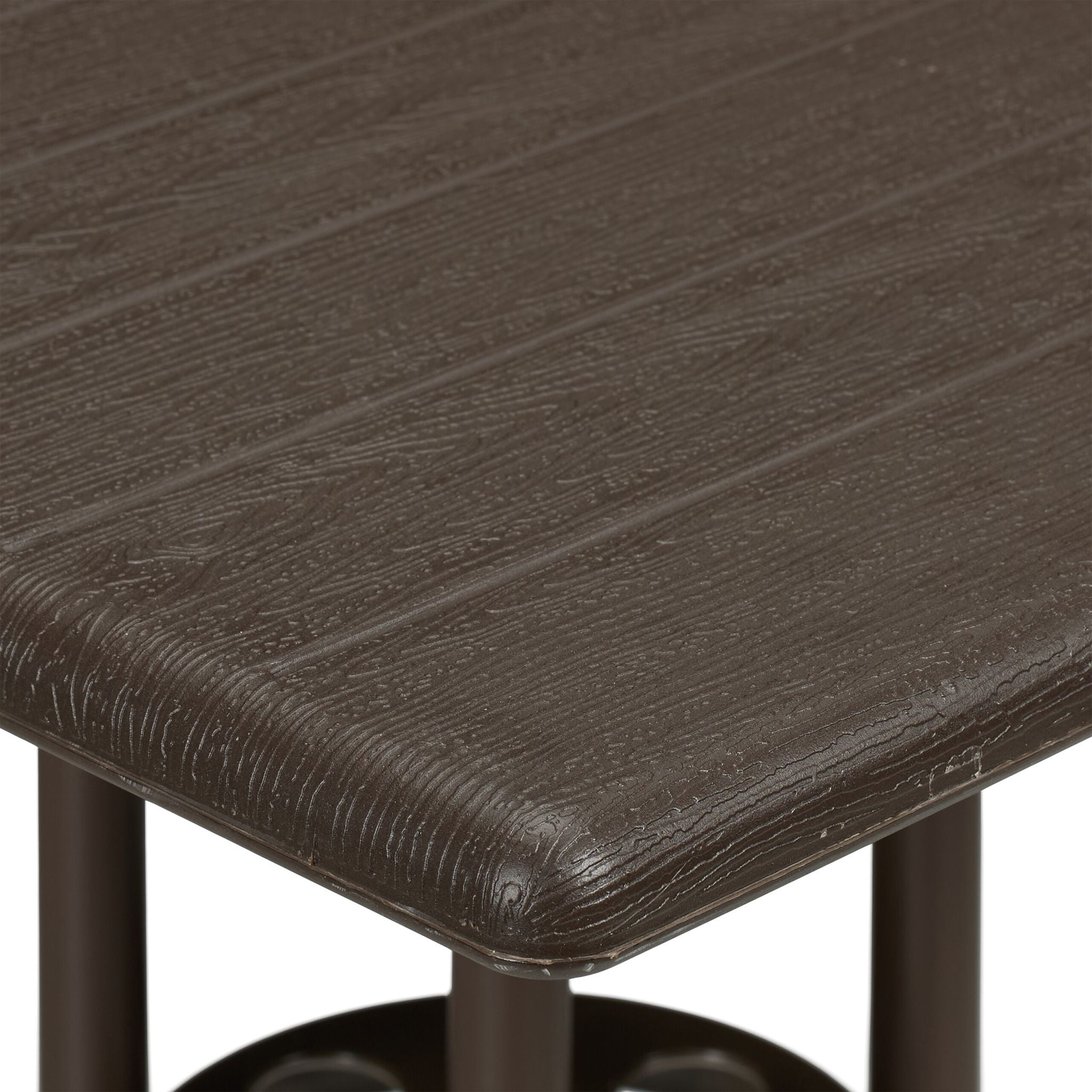 Gartentisch in brauner Holz-Optik Braun
