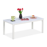 Gartentisch rechteckig Weiss