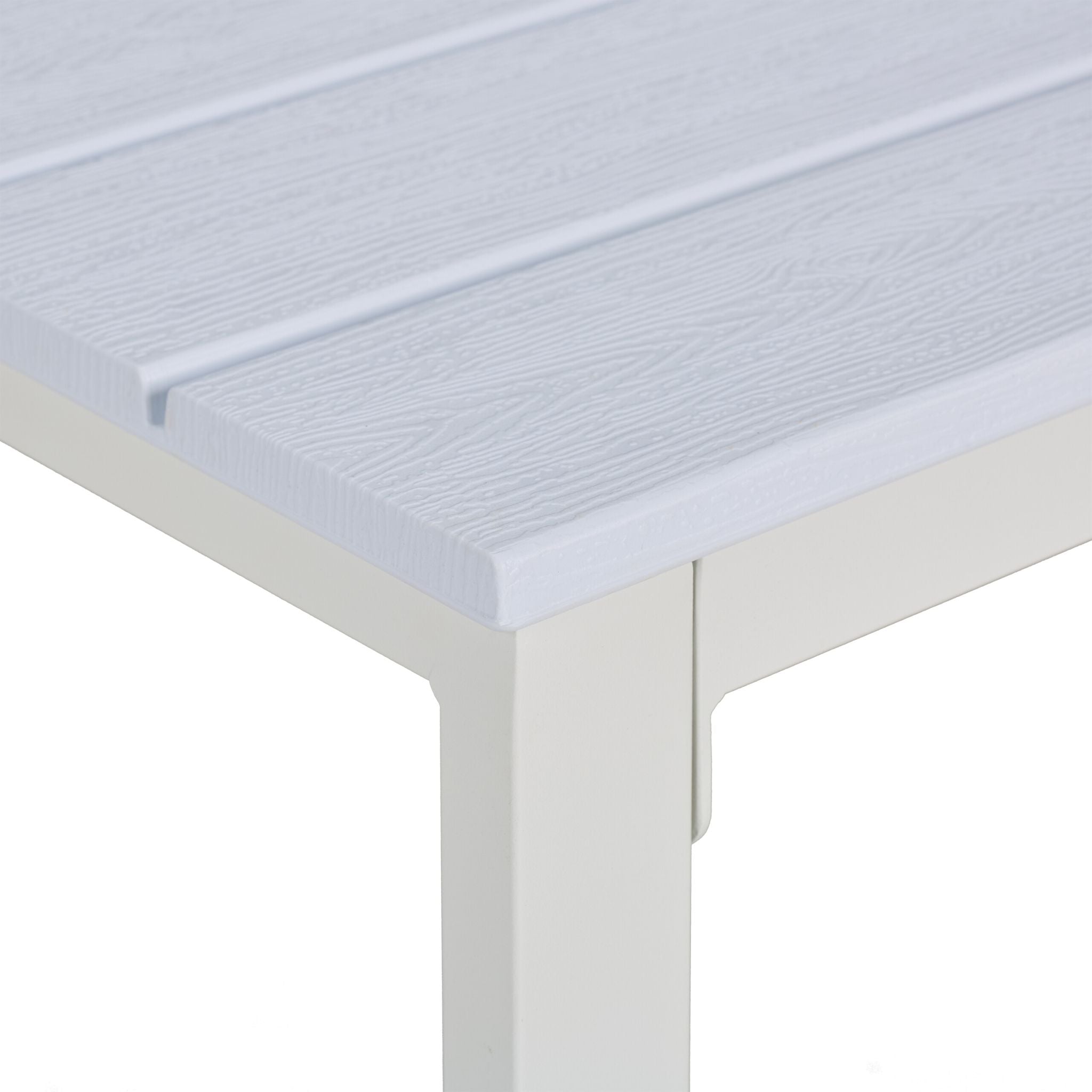 Gartentisch rechteckig Weiss