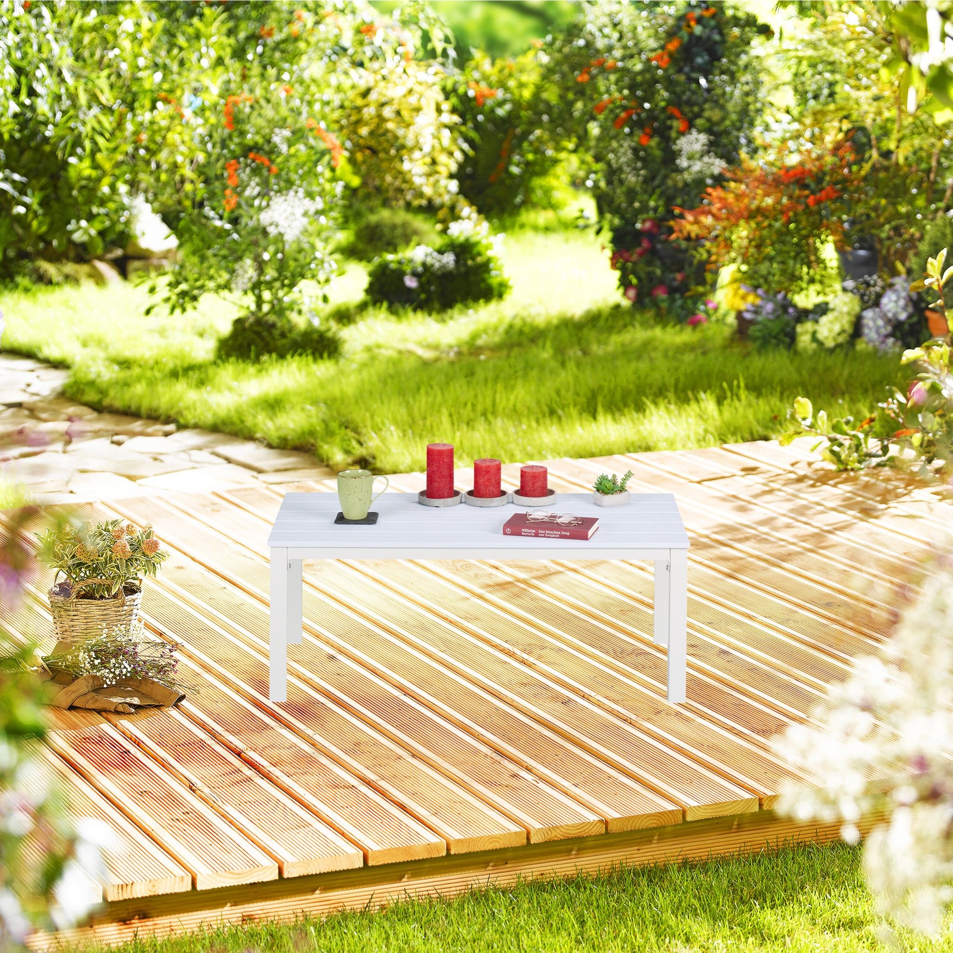Gartentisch rechteckig Braun von guteszeug.ch