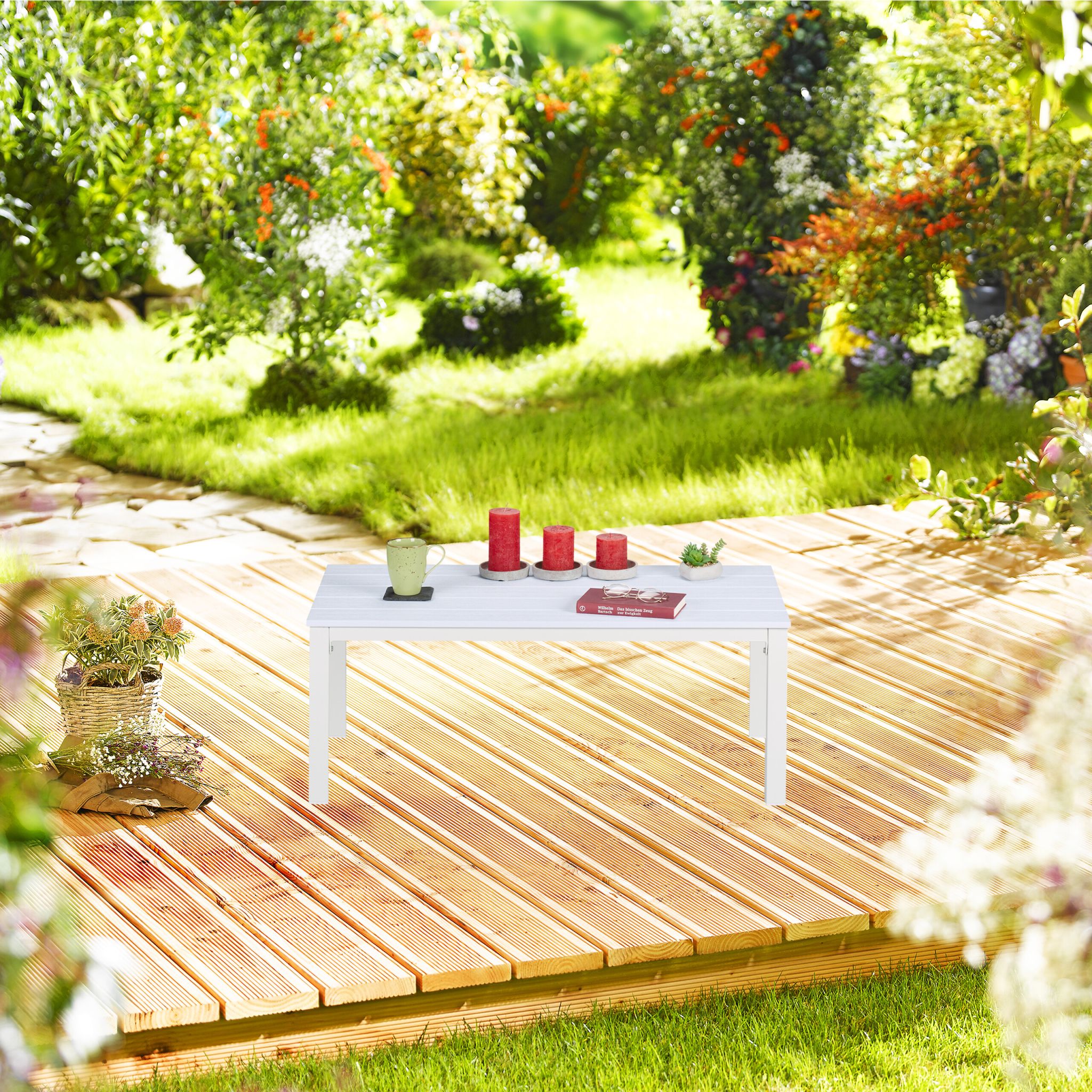 Gartentisch rechteckig Braun von guteszeug.ch