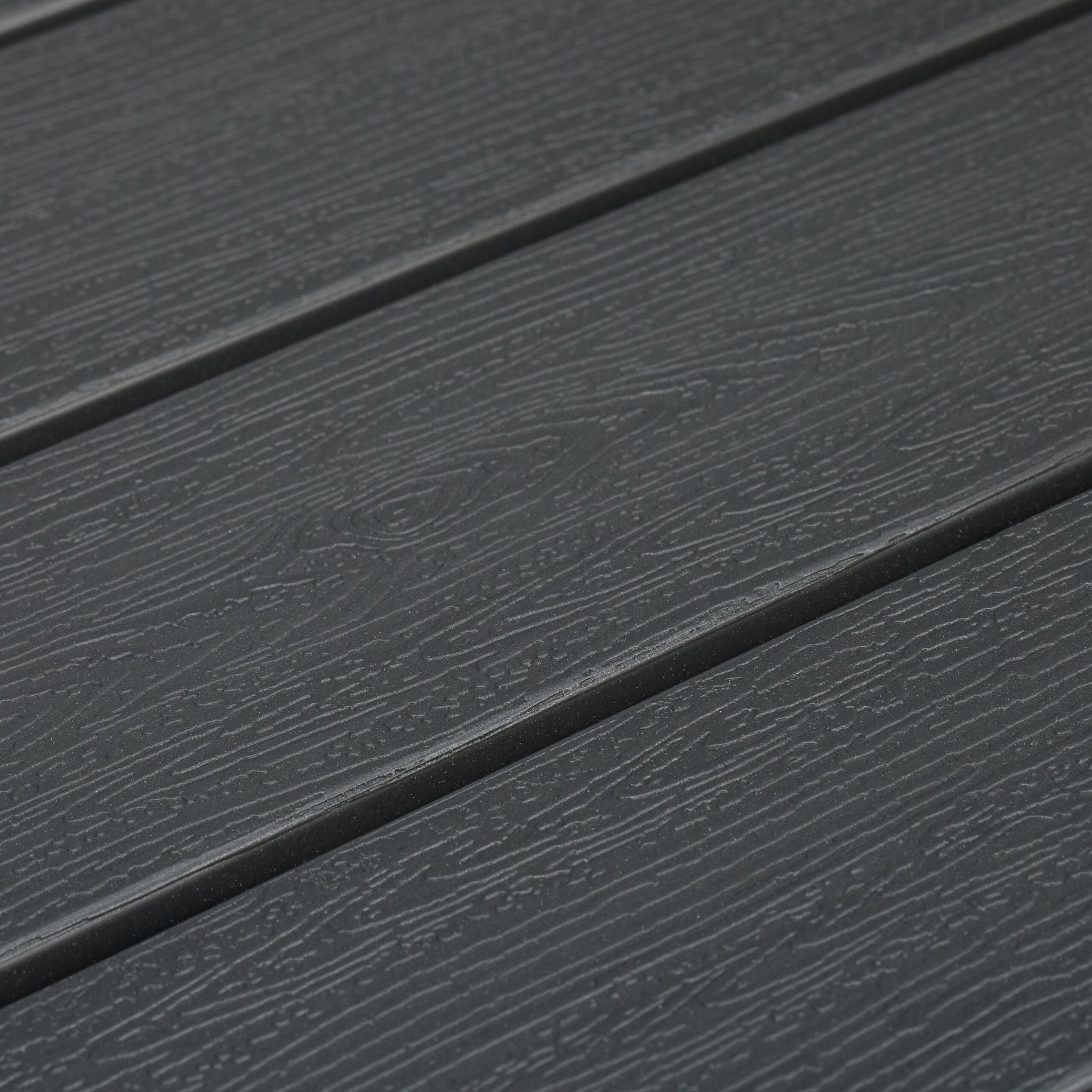 Gartenbank mit Sitzauflage Anthrazit-Grau von Relaxdays