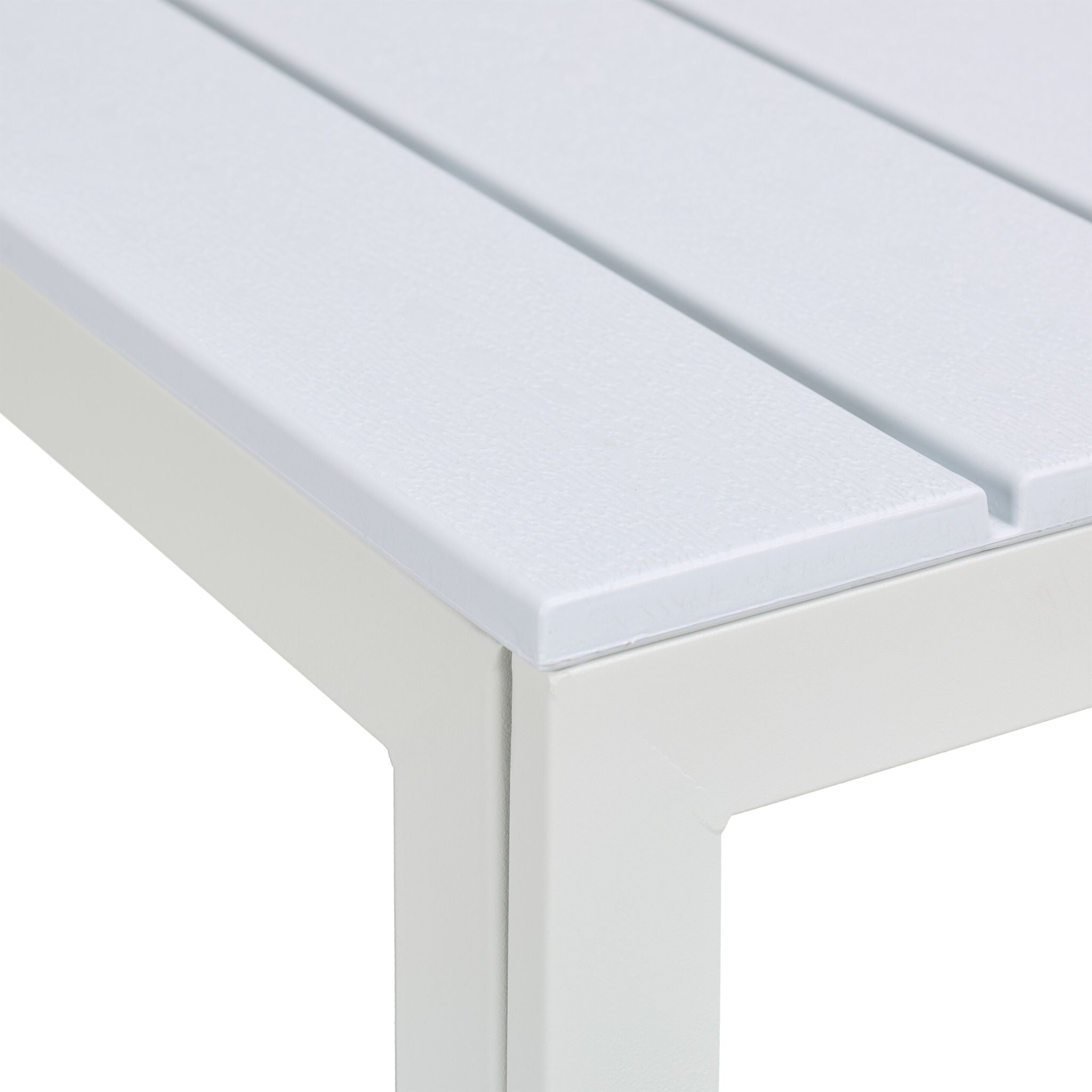 Gartentisch in Holzoptik Weiss von guteszeug.ch