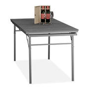 Gartentisch klappbar ziehbar Grau