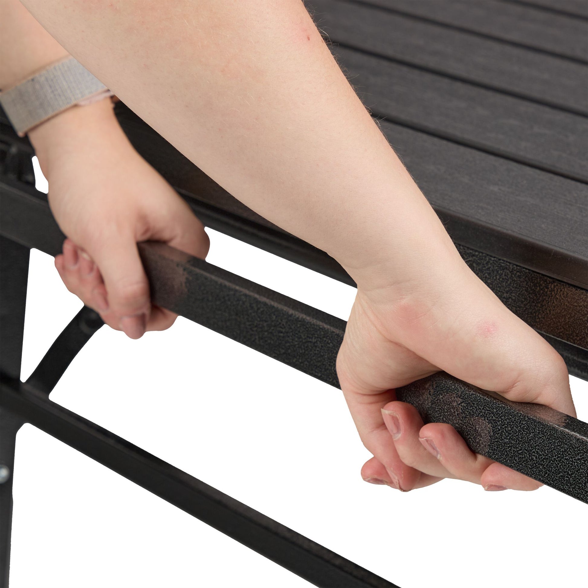 Gartentisch klappbar ziehbar Schwarz von guteszeug.ch