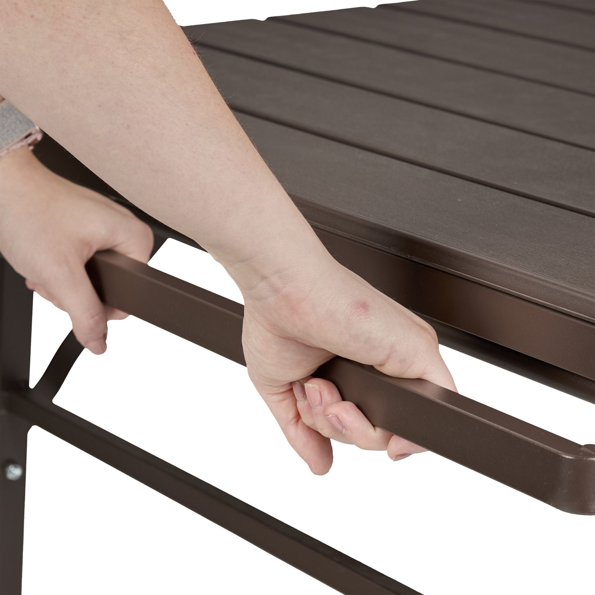 Gartentisch klappbar ziehbar Braun von guteszeug.ch