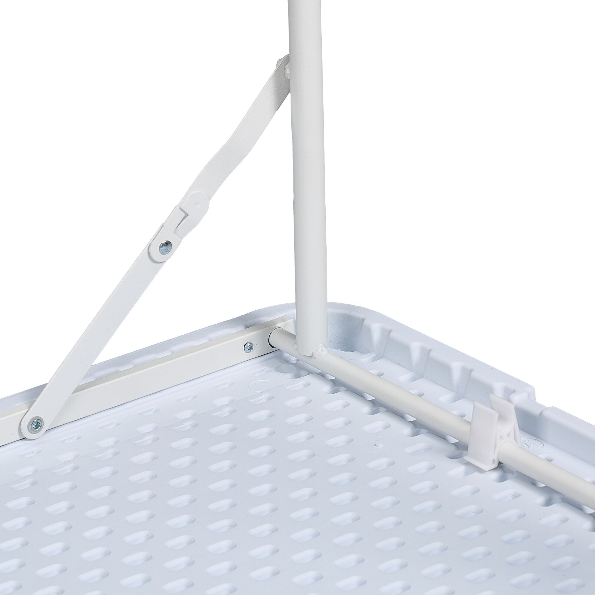 Gartentisch klappbar höhenverstellbar Weiss