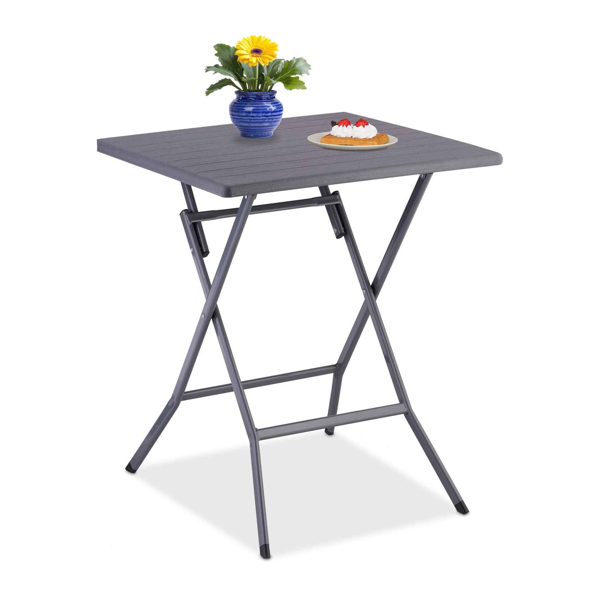 Klapptisch Grau von Relaxdays