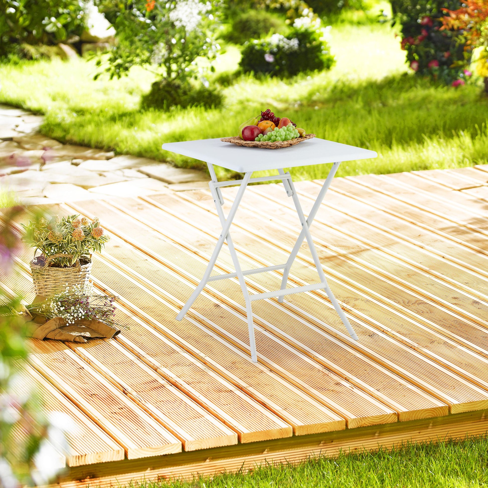 Klapptisch Weiss von Relaxdays