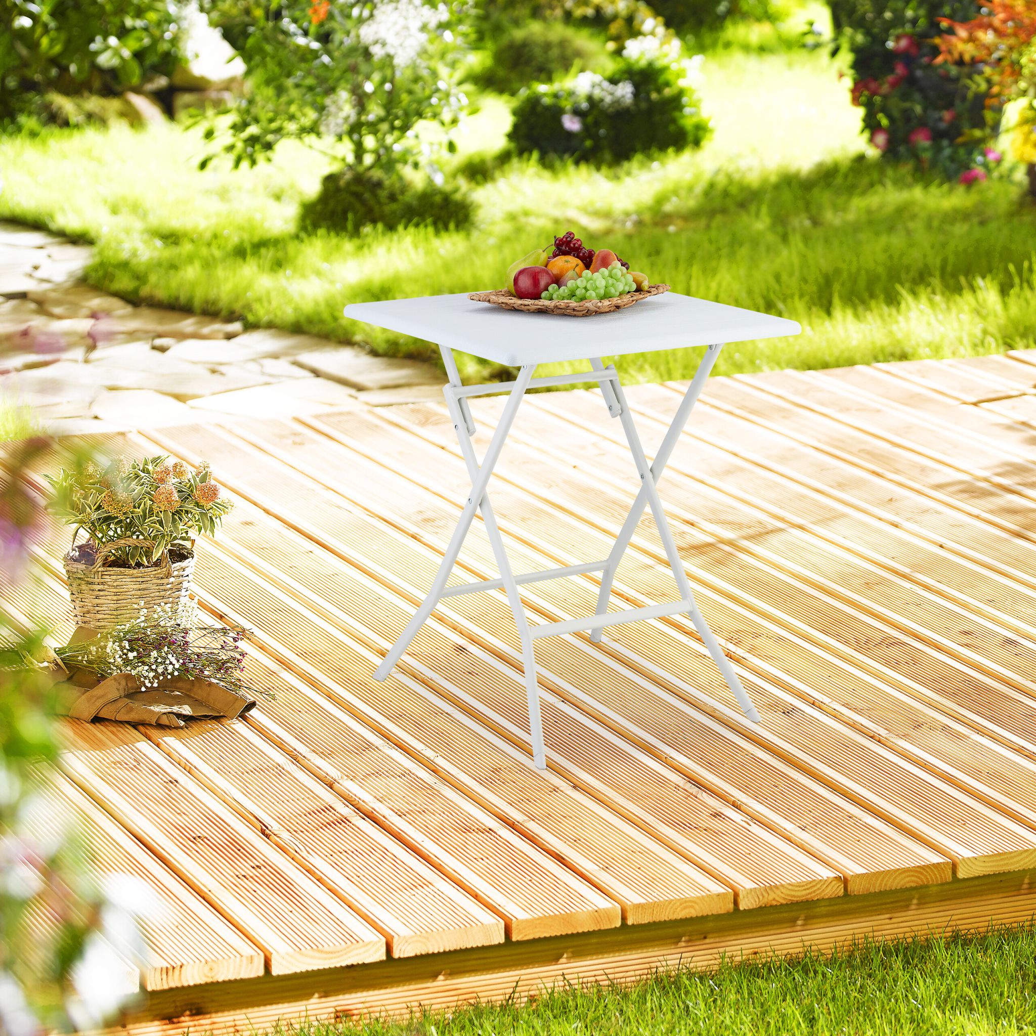 Klapptisch Weiss von Relaxdays