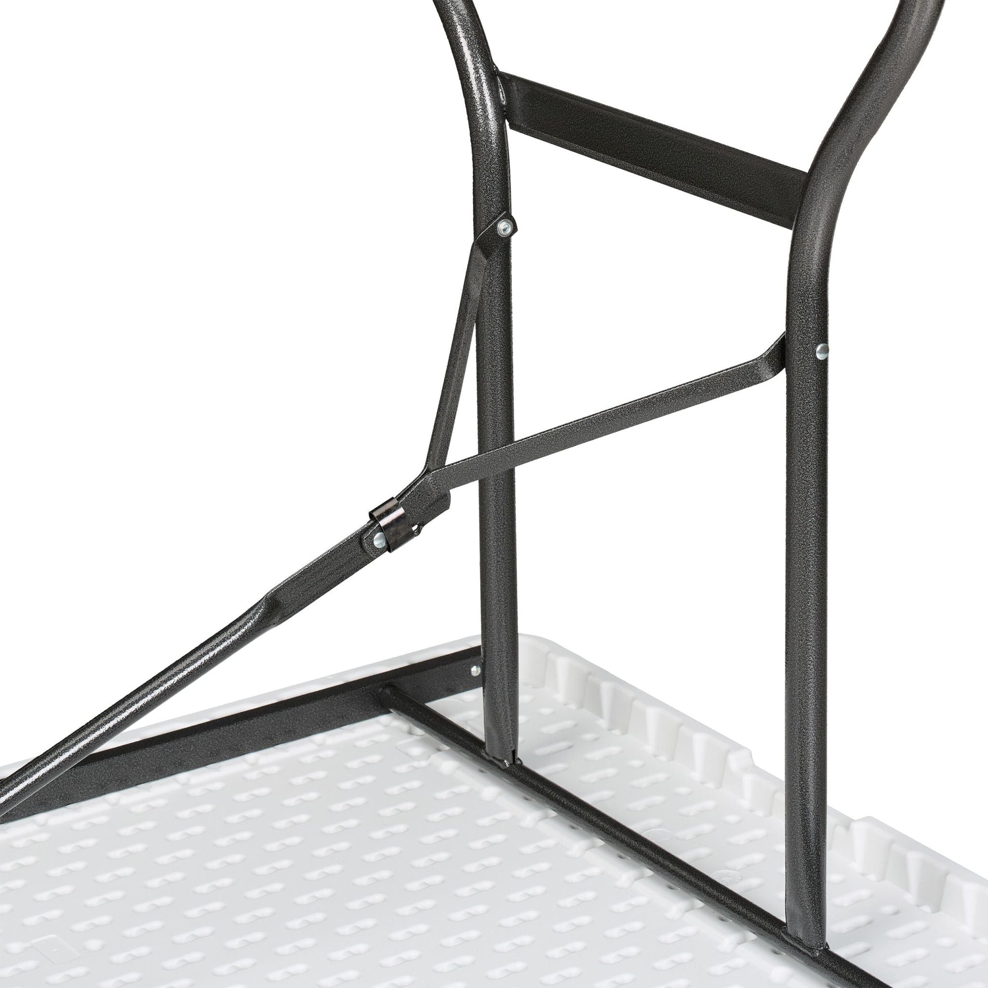 Klappbarer Gartentisch Weiss-Schwarz von Relaxdays
