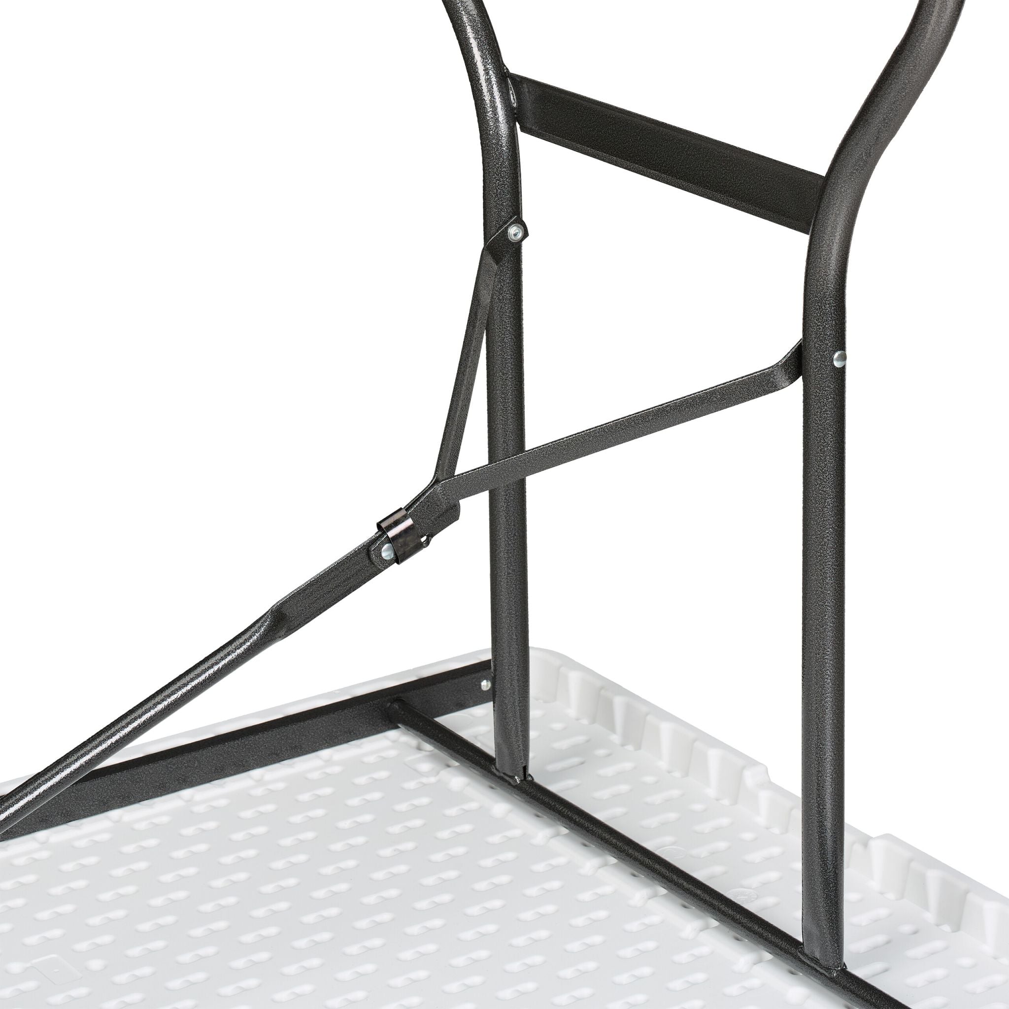 Klappbarer Gartentisch Weiss-Schwarz von Relaxdays