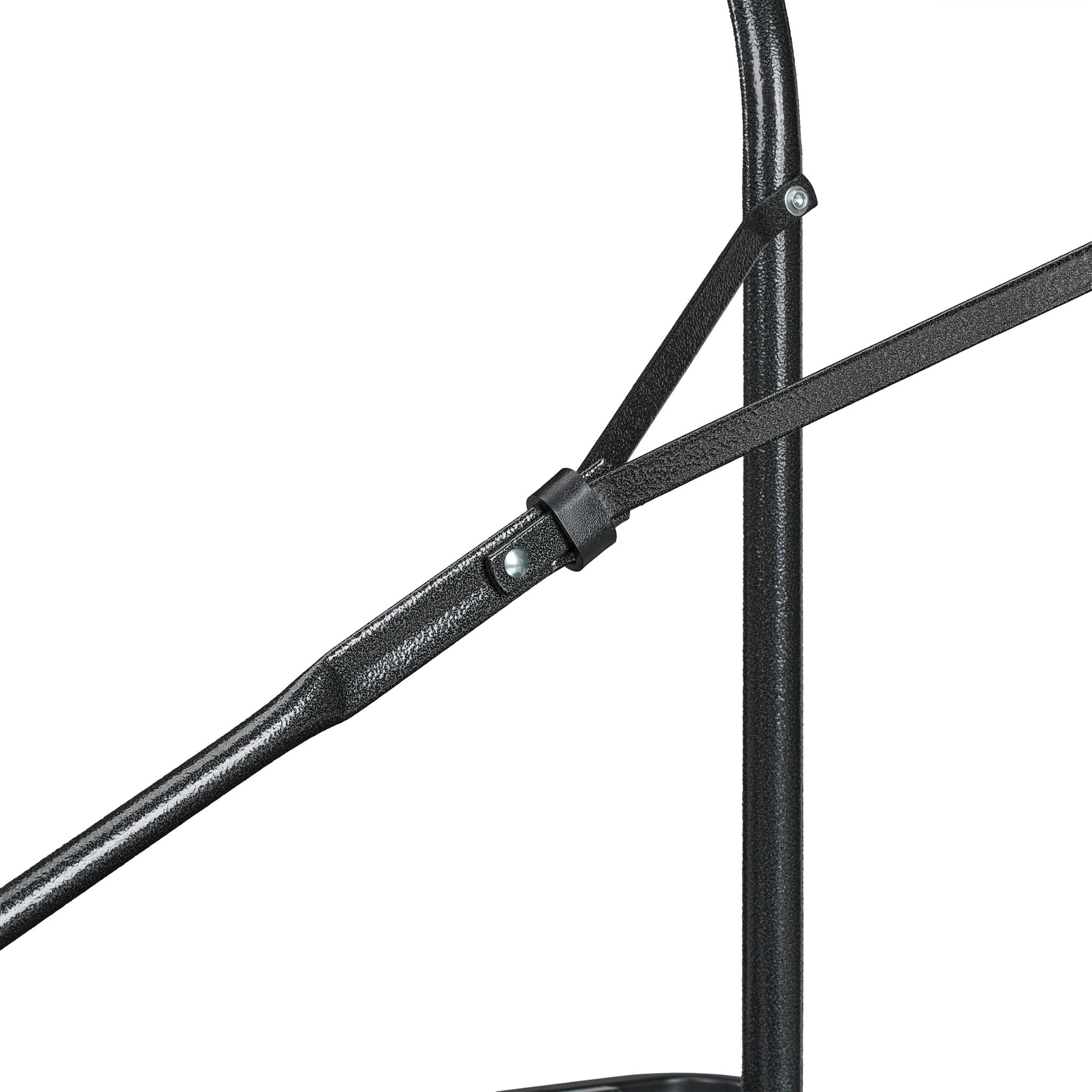 Gartentisch klappbar Anthrazit-Schwarz von Relaxdays