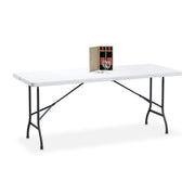 Gartentisch klappbar Anthrazit-Weiss von Relaxdays