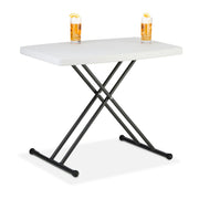 Campingtisch klappbar Weiss-Schwarz von Relaxdays