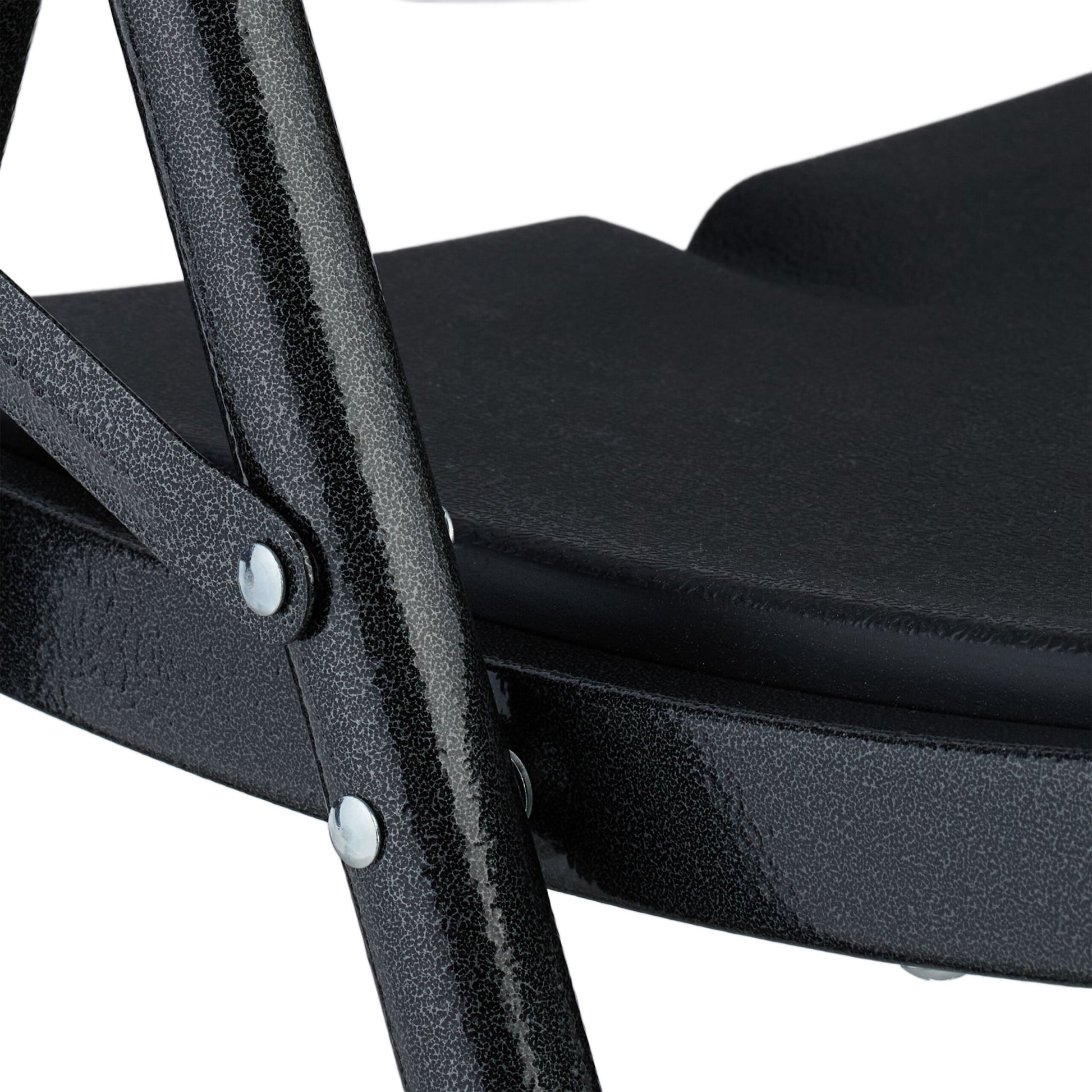 Klappstuhl für Garten 2er-Set Schwarz von Relaxdays