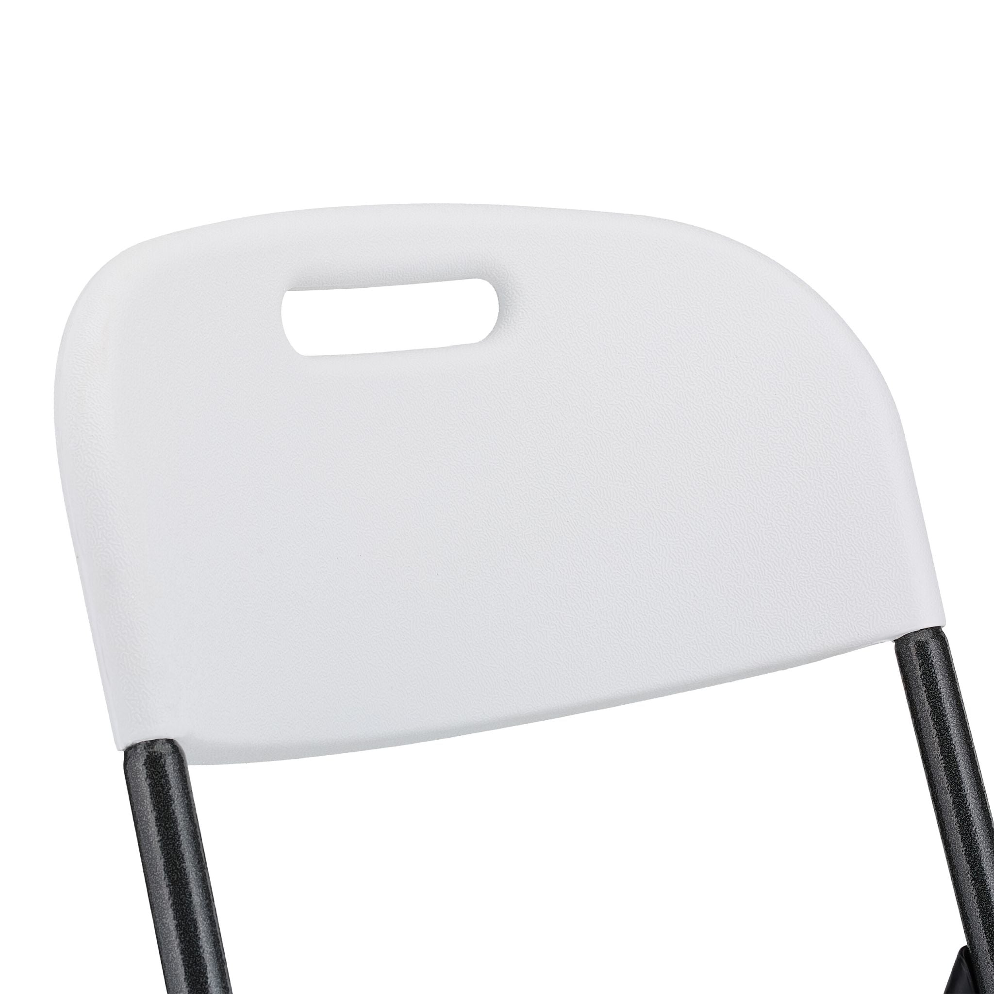 Klappstuhl für Garten 2er-Set Weiss-Schwarz von Relaxdays