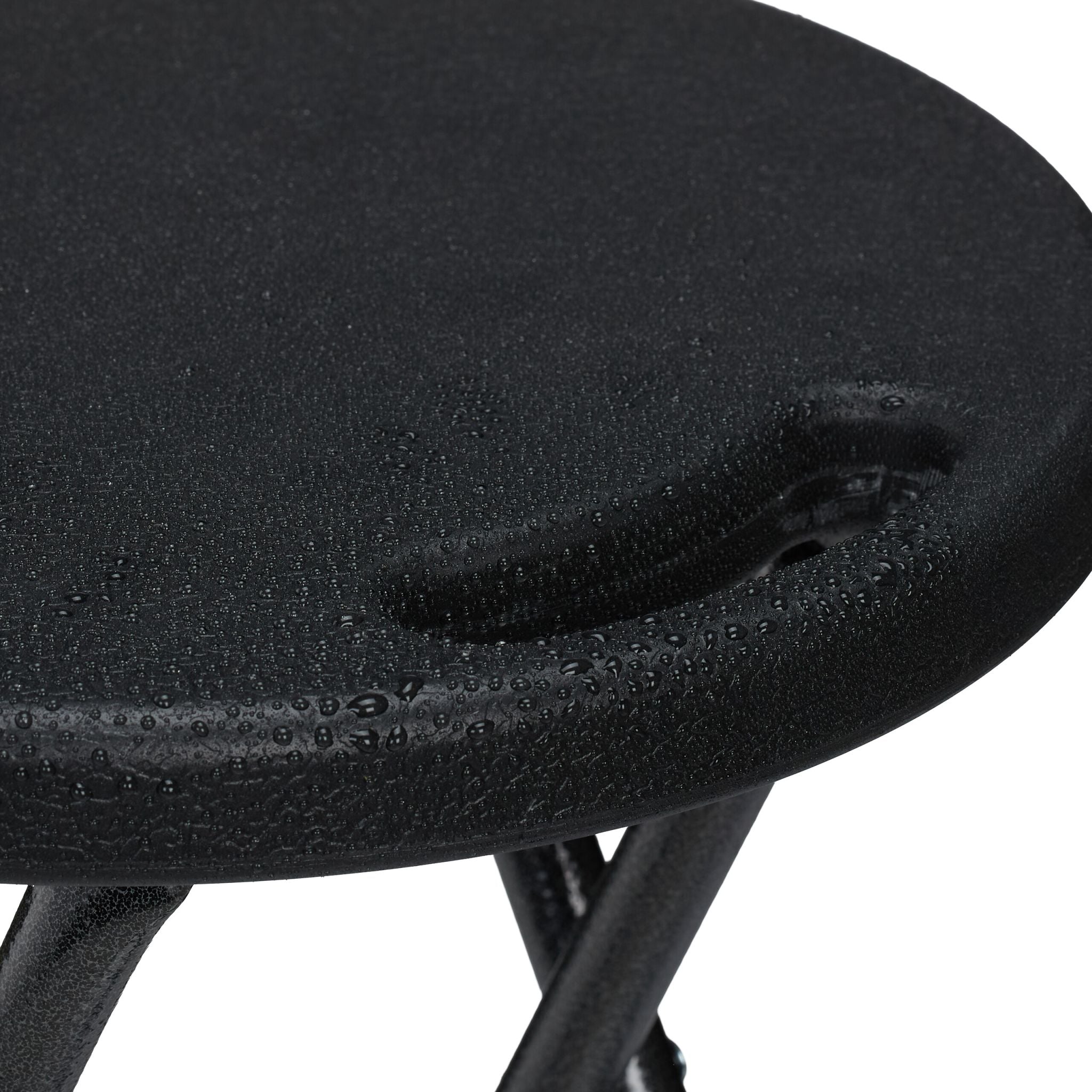 Klapphocker 2er-Set Schwarz von Relaxdays