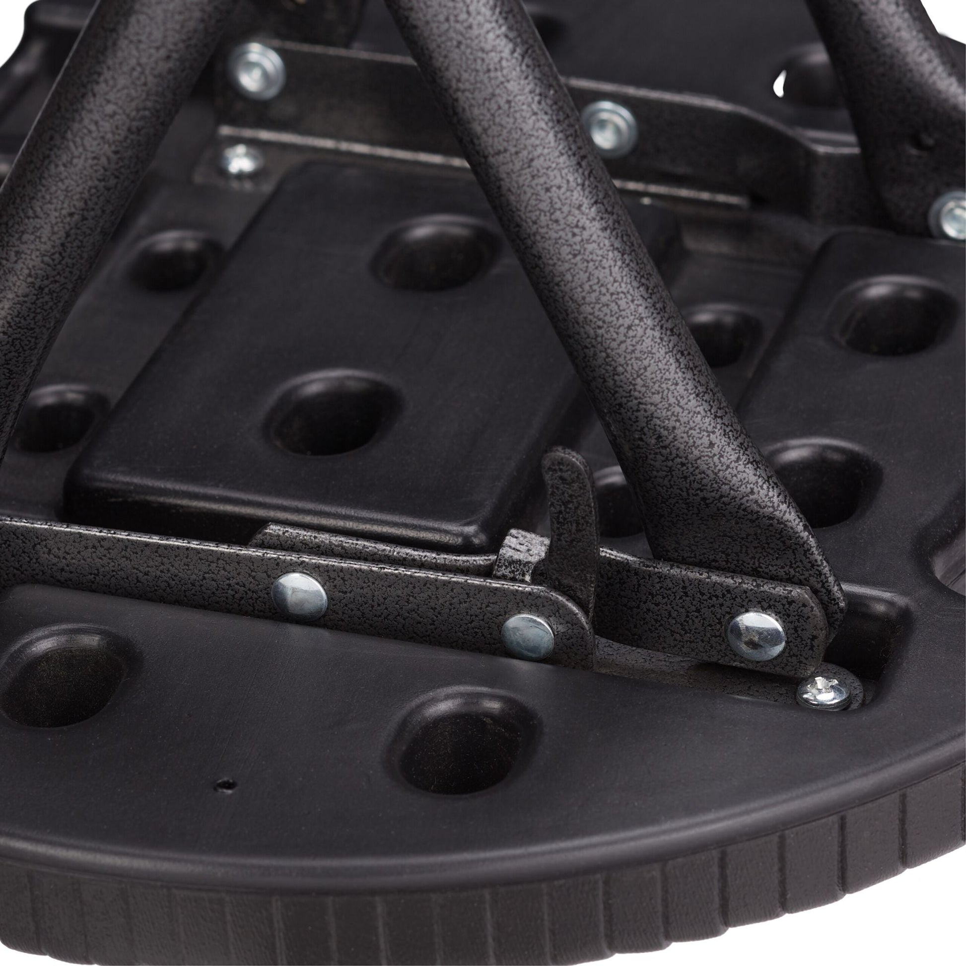 Klapphocker 2er-Set Schwarz von Relaxdays