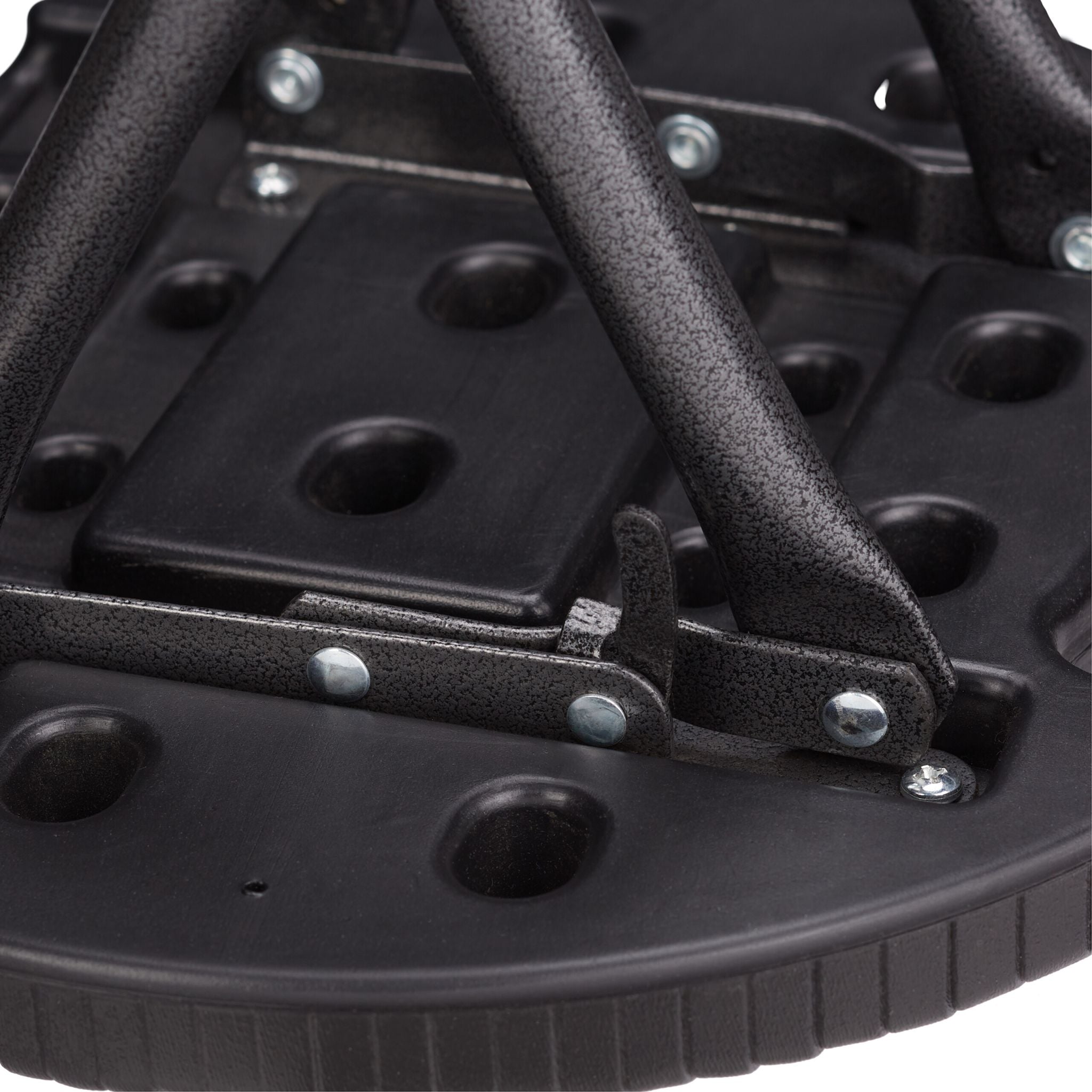 Klapphocker 2er-Set Schwarz von Relaxdays