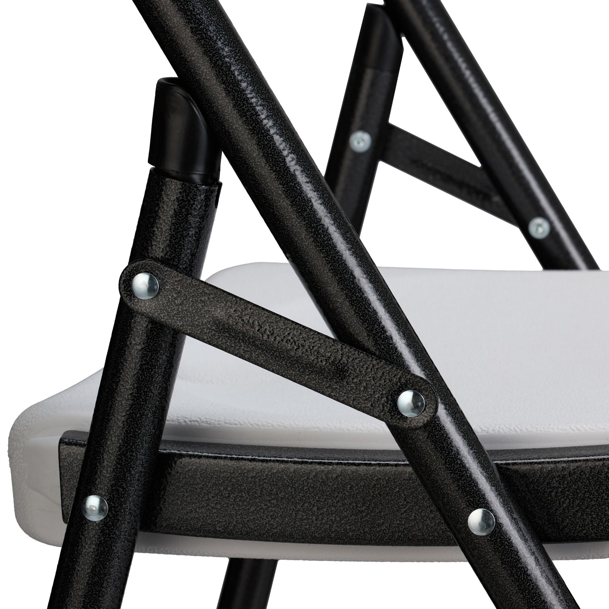 Klappbare Barhocker 2er-Set Weiss-Schwarz von Relaxdays