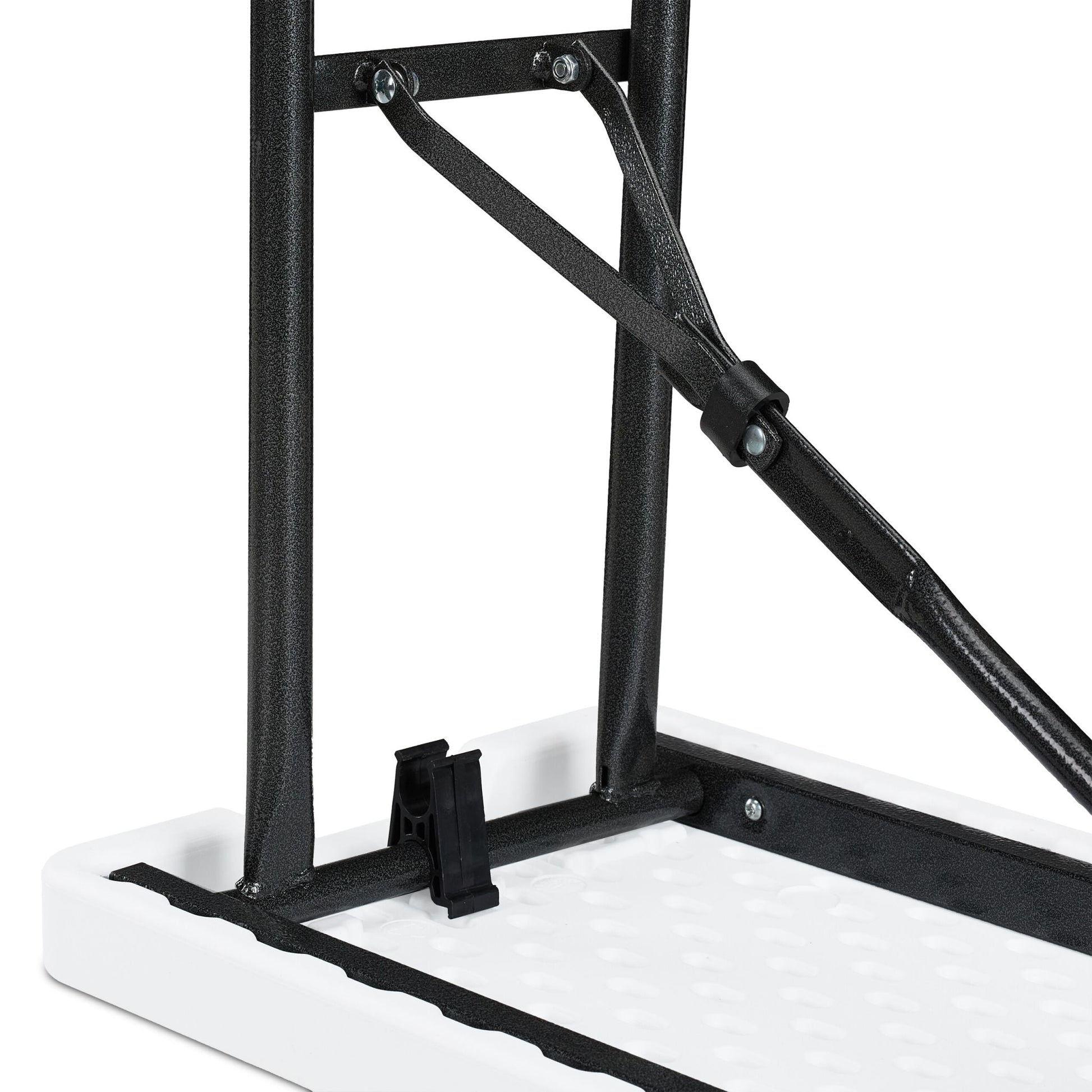 Bierbank 2er-Set 240cm Weiss-Schwarz von Relaxdays