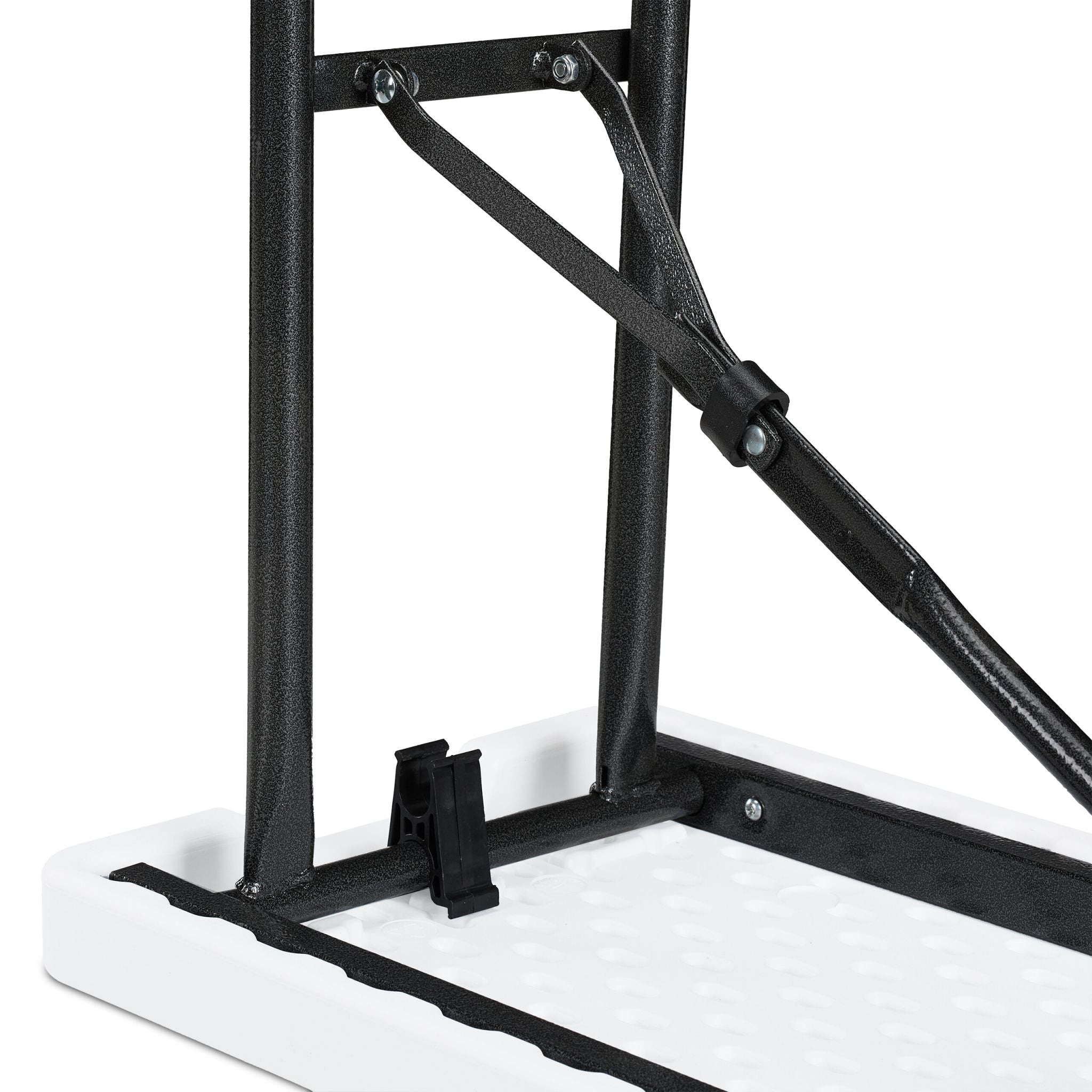 Bierbank 2er-Set 240cm Weiss-Schwarz von Relaxdays