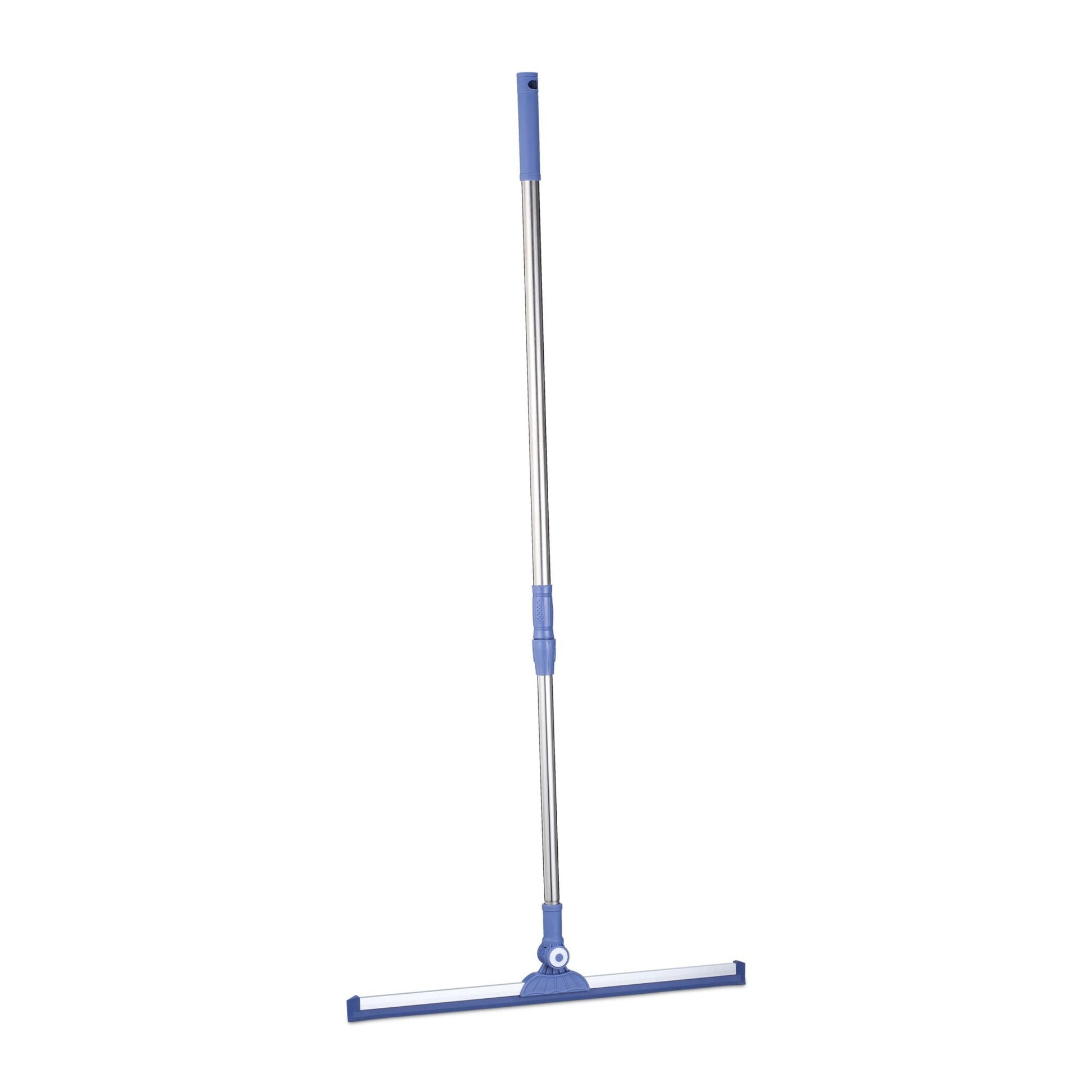 Wasserschieber mit Teleskopstiel Blau-Silber von Relaxdays