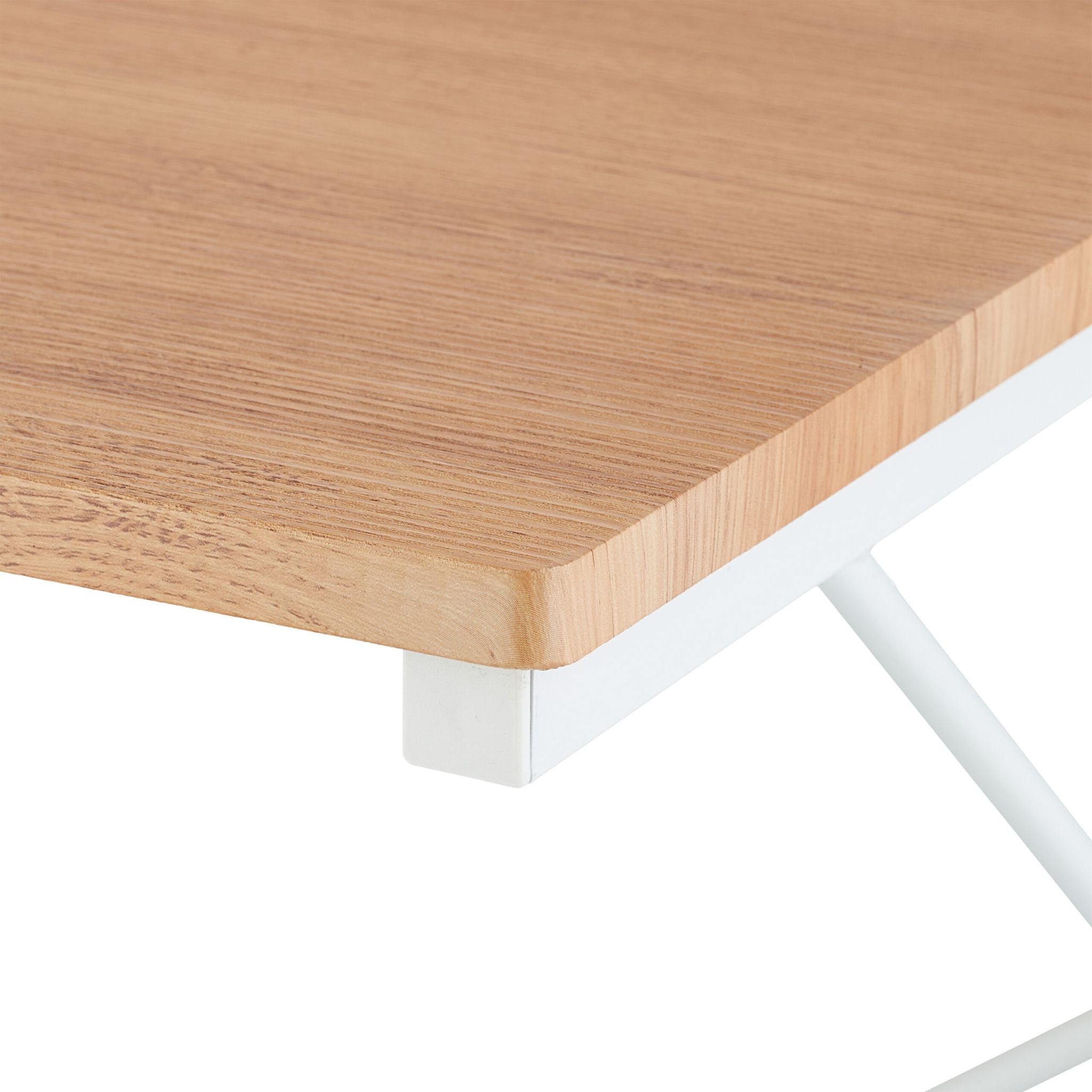 Kleiner Schreibtisch Weiss-Hellbraun von Relaxdays