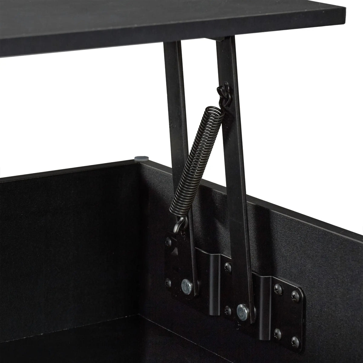 Aufklappbarer Couchtisch Schwarz von Relaxdays