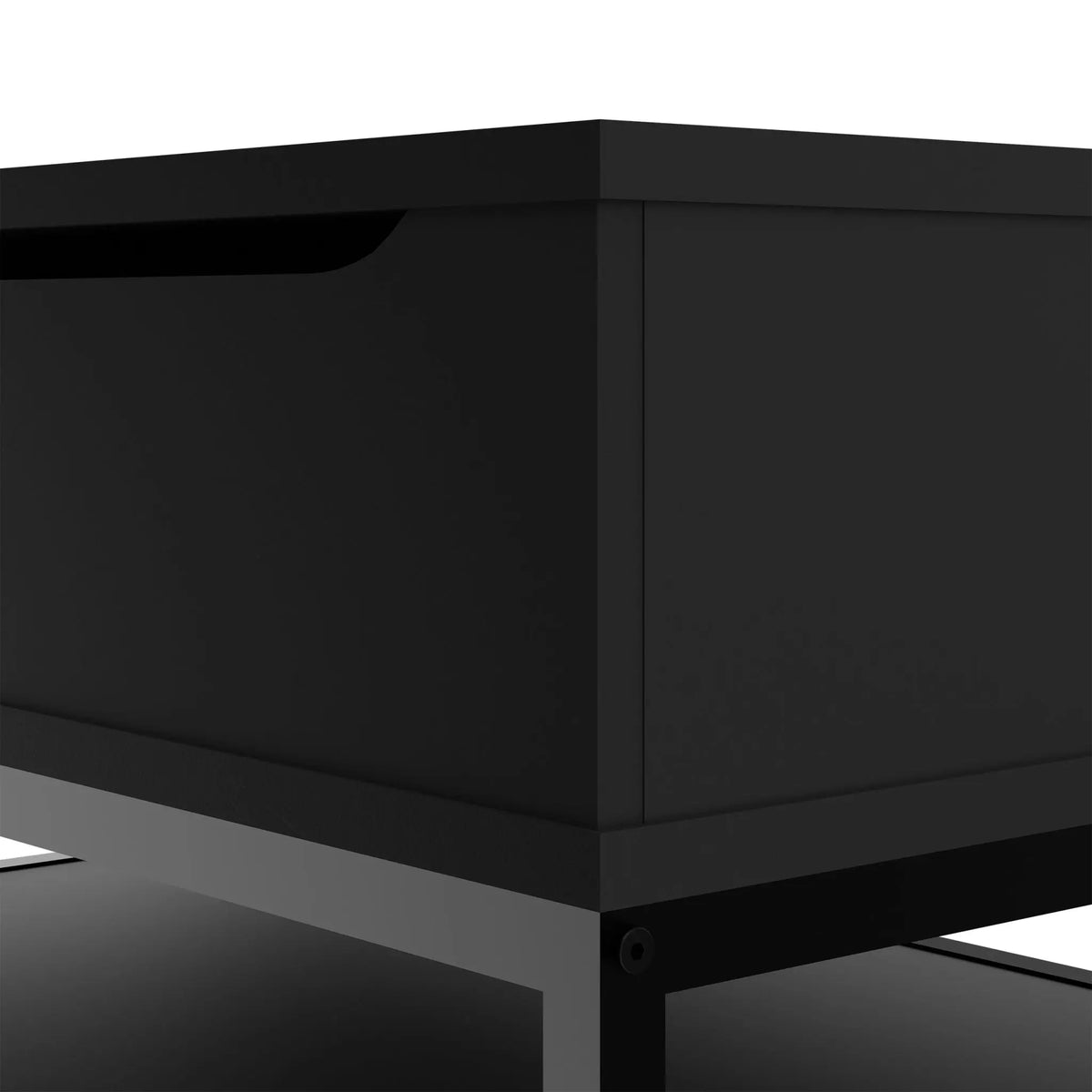 Aufklappbarer Couchtisch Schwarz von Relaxdays