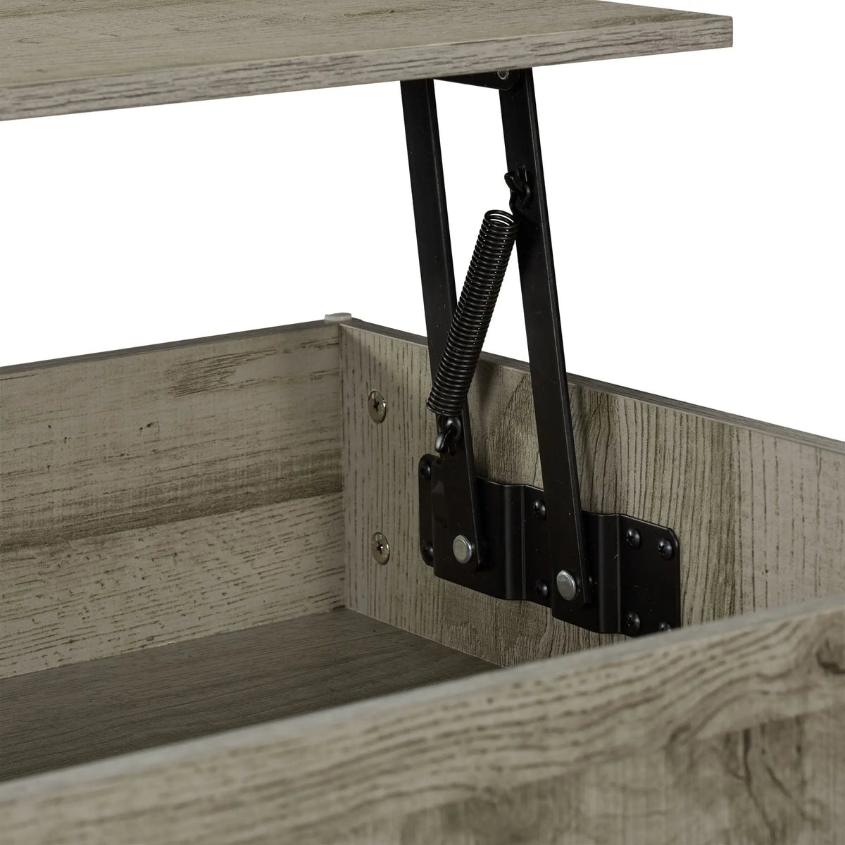 Aufklappbarer Couchtisch Schwarz-Grau von Relaxdays