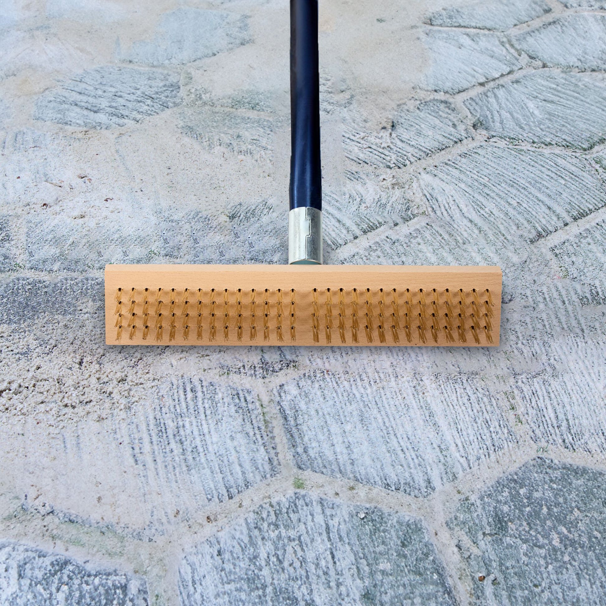 Drahtbesen mit Stahlborsten 2er-Set Gold-Hellbraun-Silber von Relaxdays