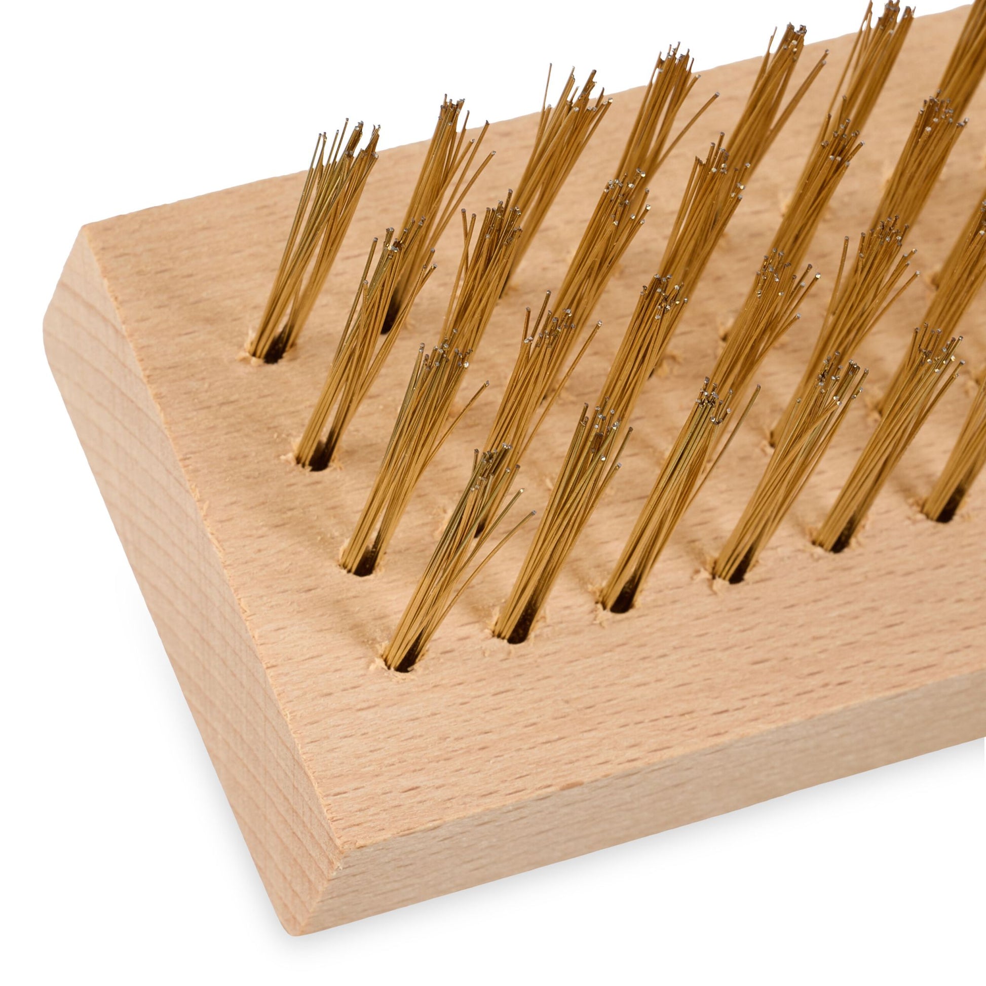 Drahtbesen mit Stahlborsten 2er-Set Gold-Hellbraun-Silber von Relaxdays