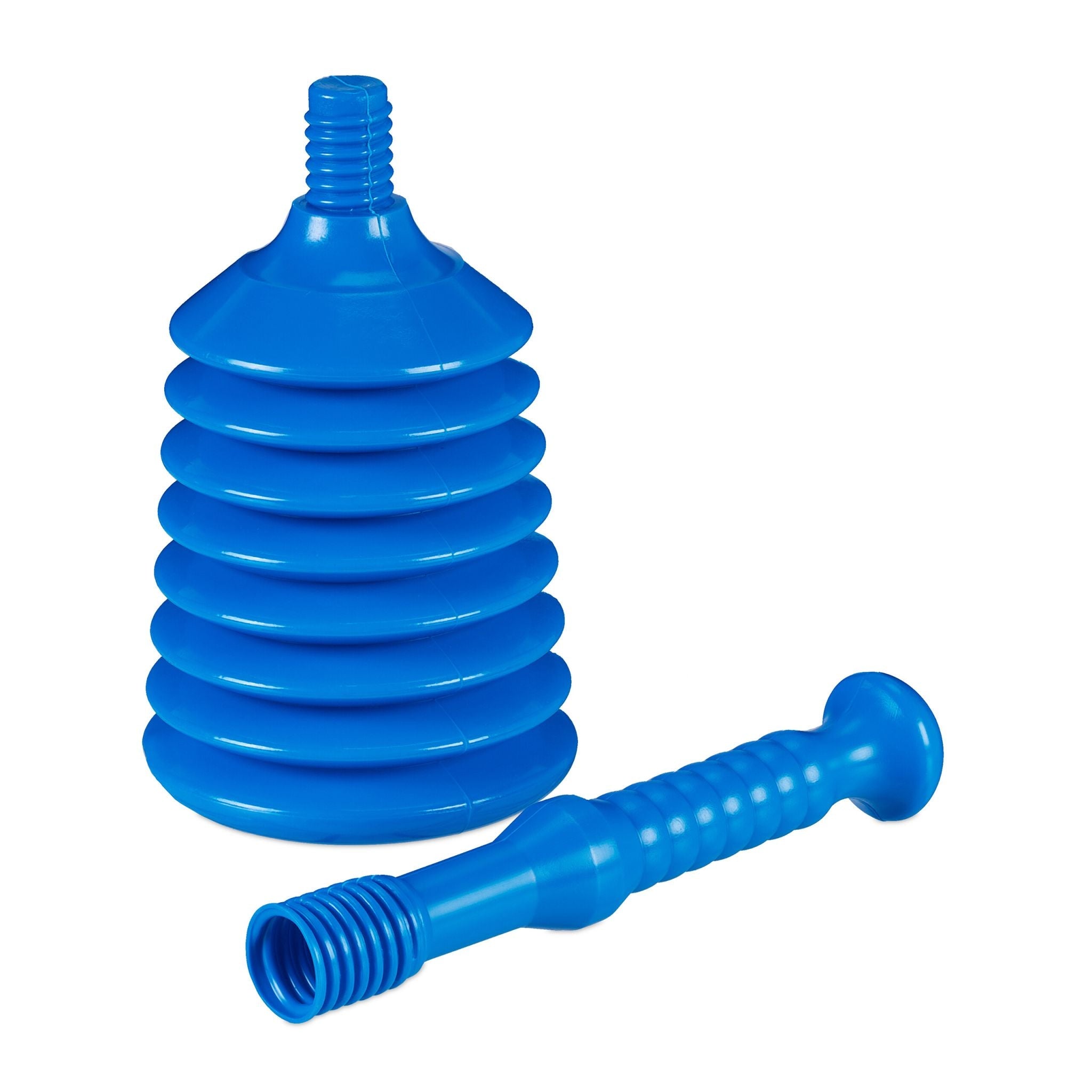 Pümpel mit grosser Saugglocke Blau von Relaxdays