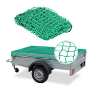 Grünes Anhängernetz bis 2 x 3 m Grün-Schwarz von Relaxdays