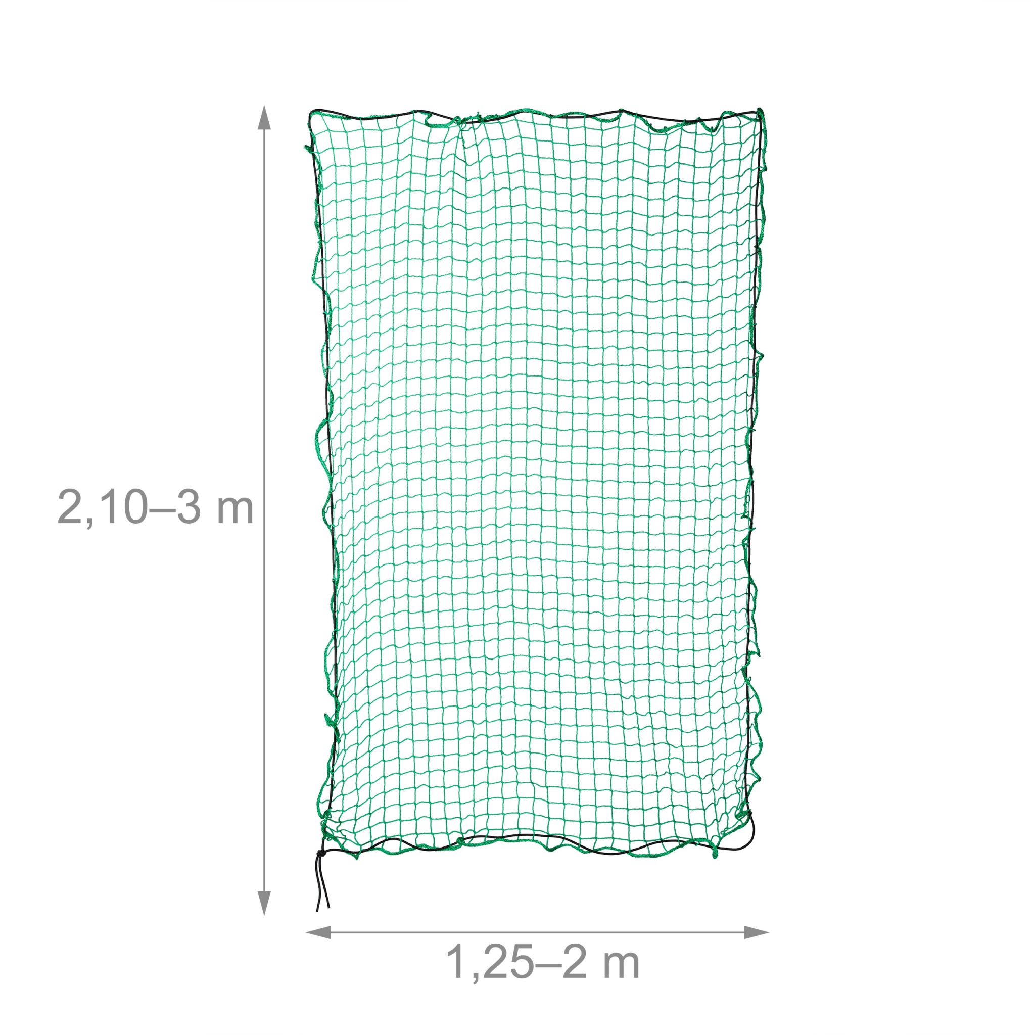 Grünes Anhängernetz bis 2 x 3 m Grün-Schwarz von Relaxdays