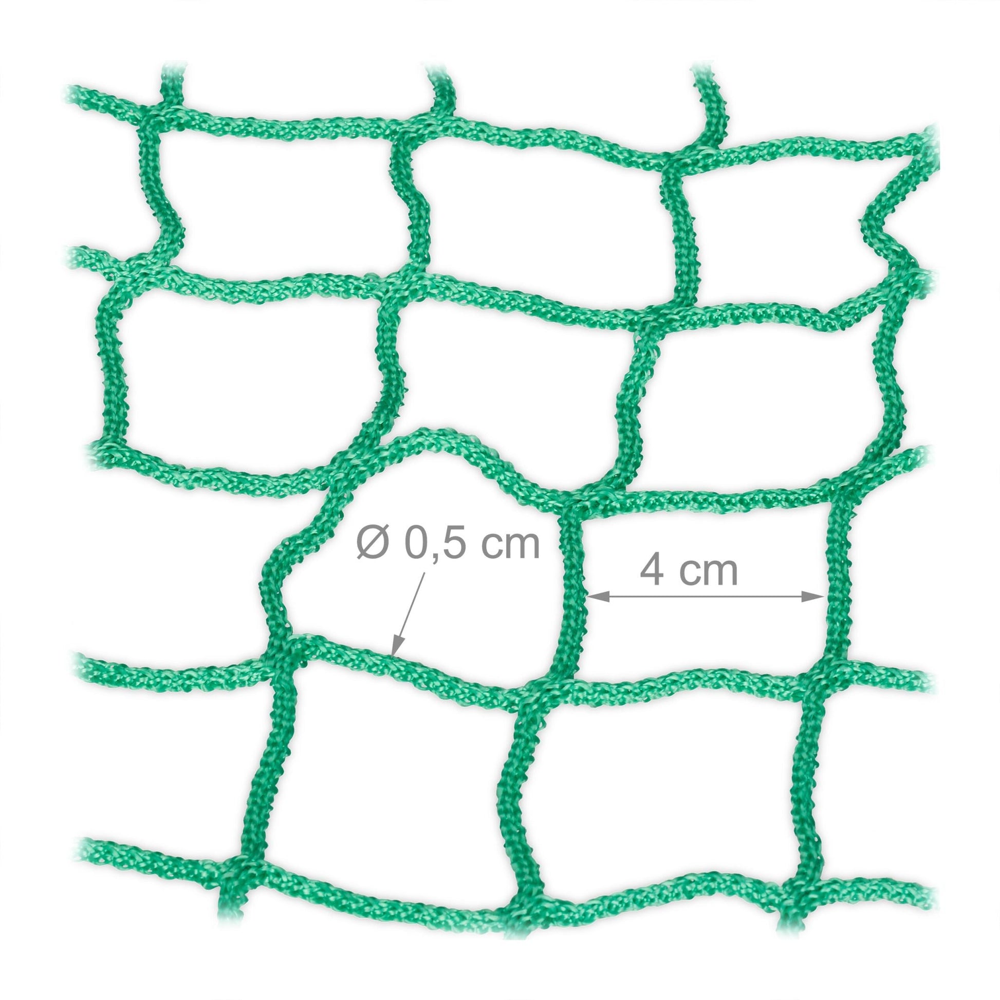 Grünes Anhängernetz bis 2 x 3 m Grün-Schwarz von Relaxdays
